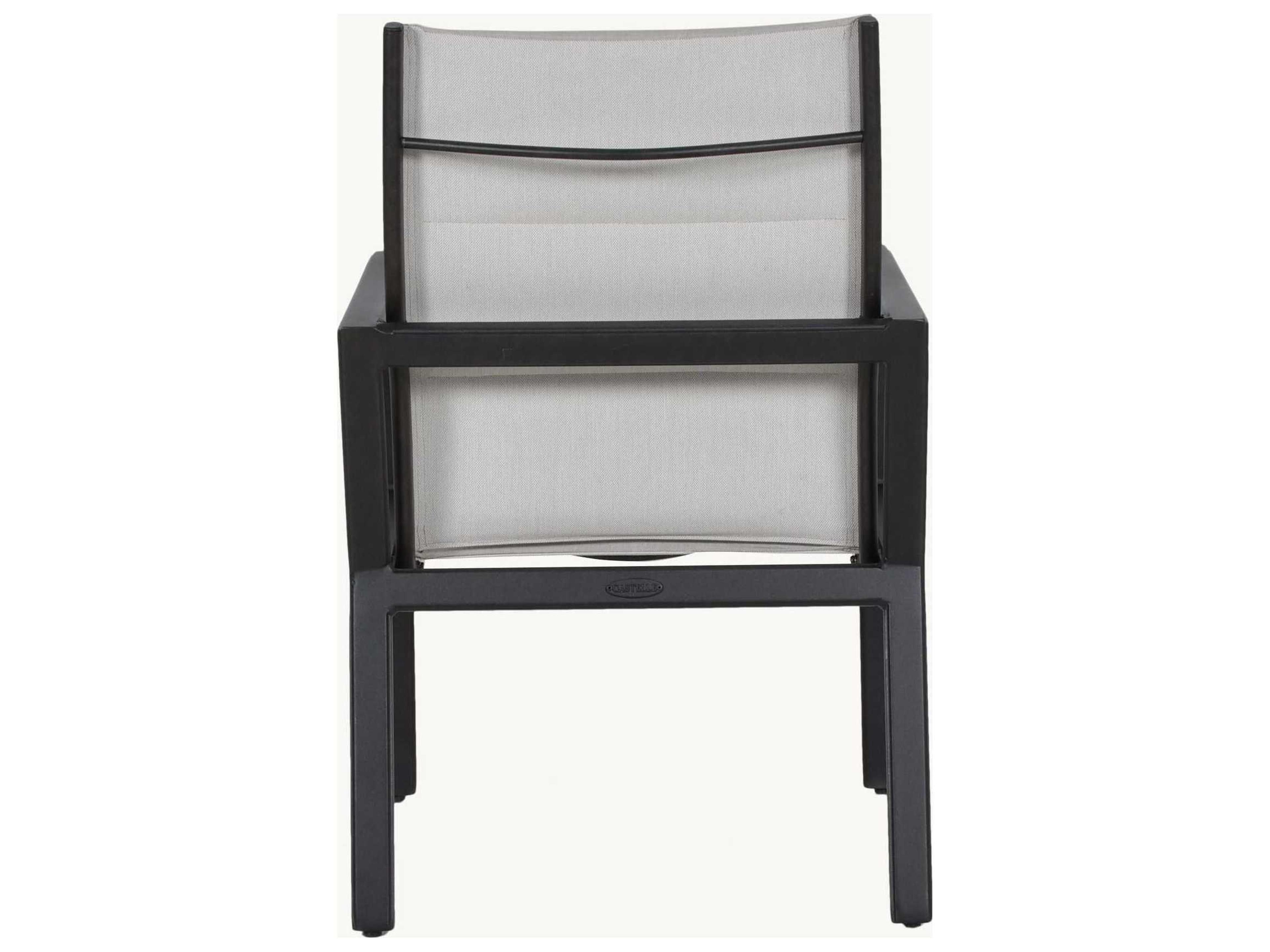 Castelle Saxton Sling Aluminum Outdoor Dining Arm Chair