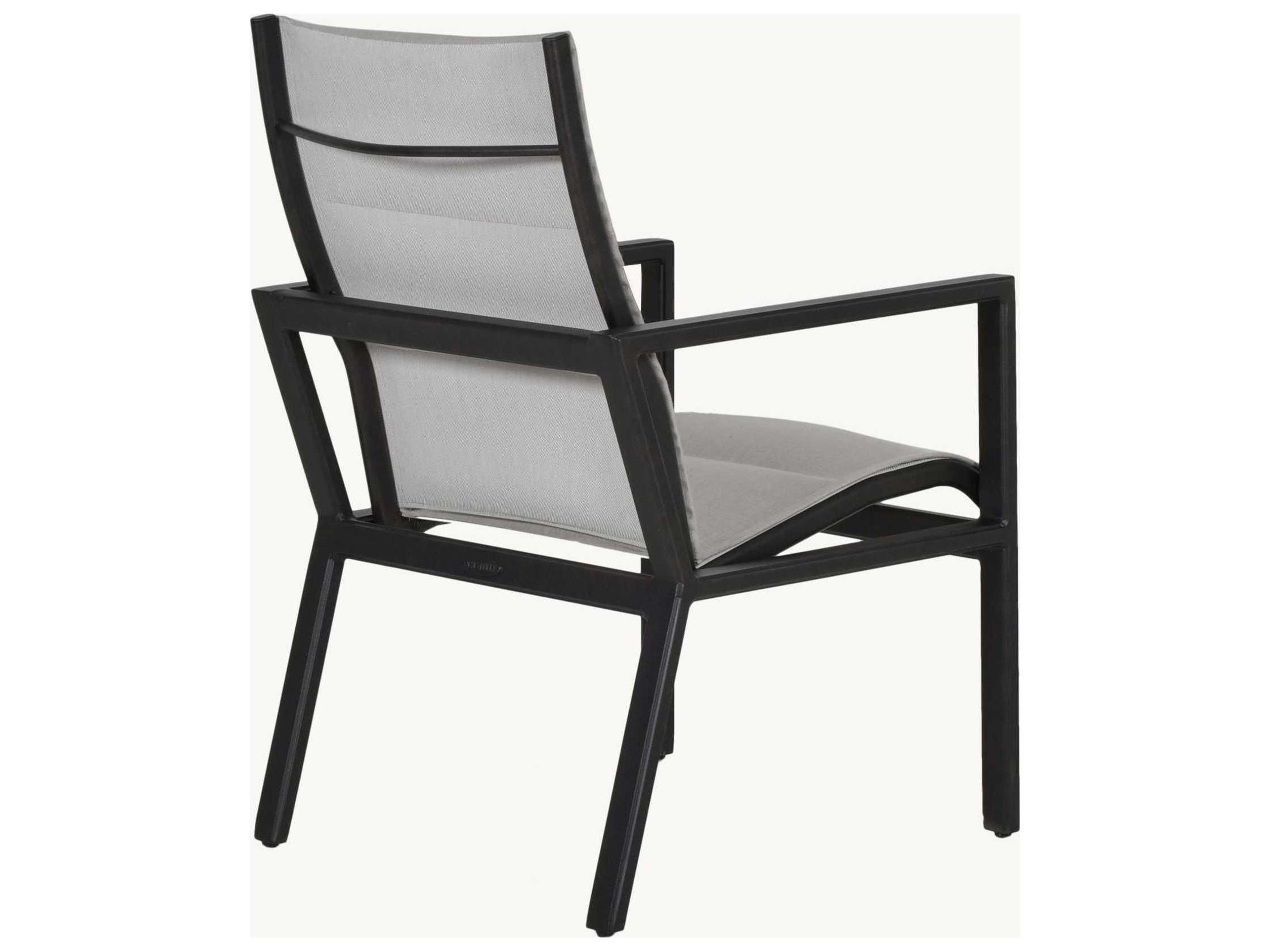 Castelle Saxton Sling Aluminum Outdoor Dining Arm Chair