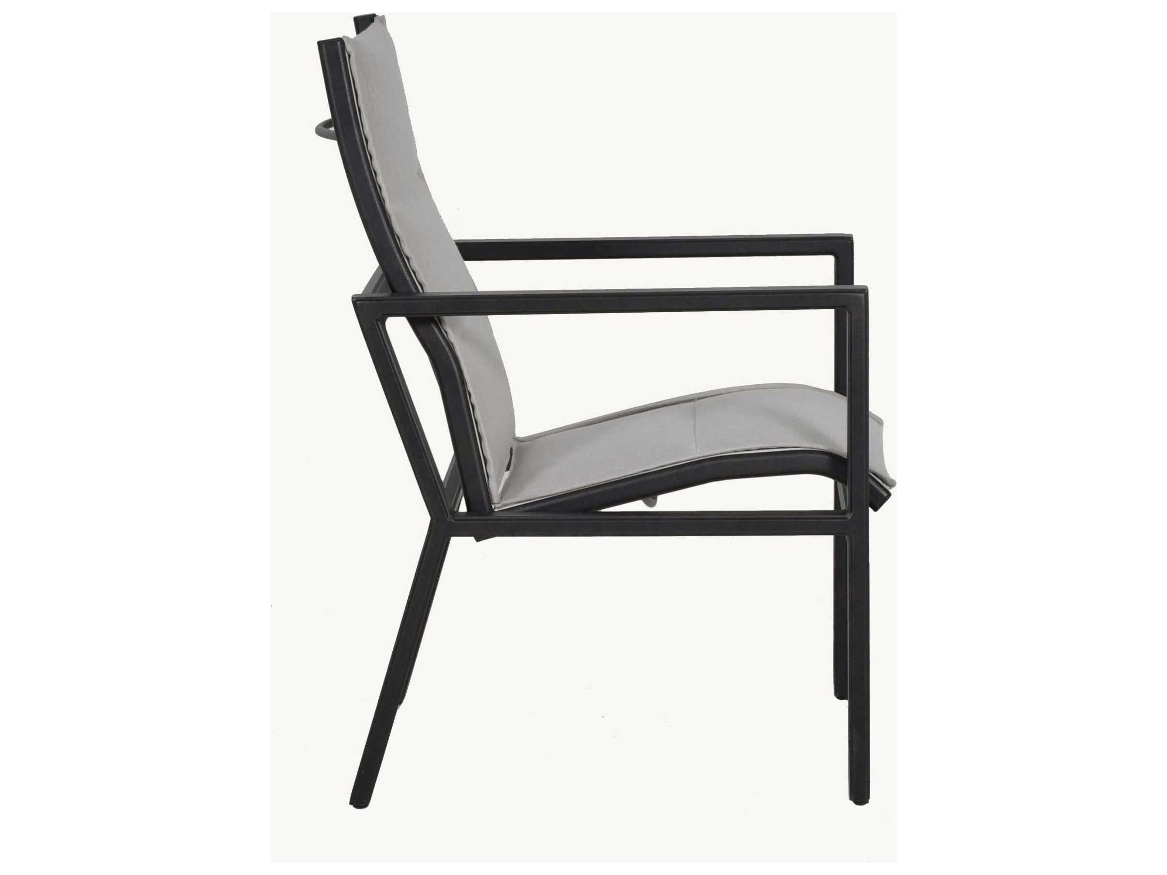 Castelle Saxton Sling Aluminum Outdoor Dining Arm Chair