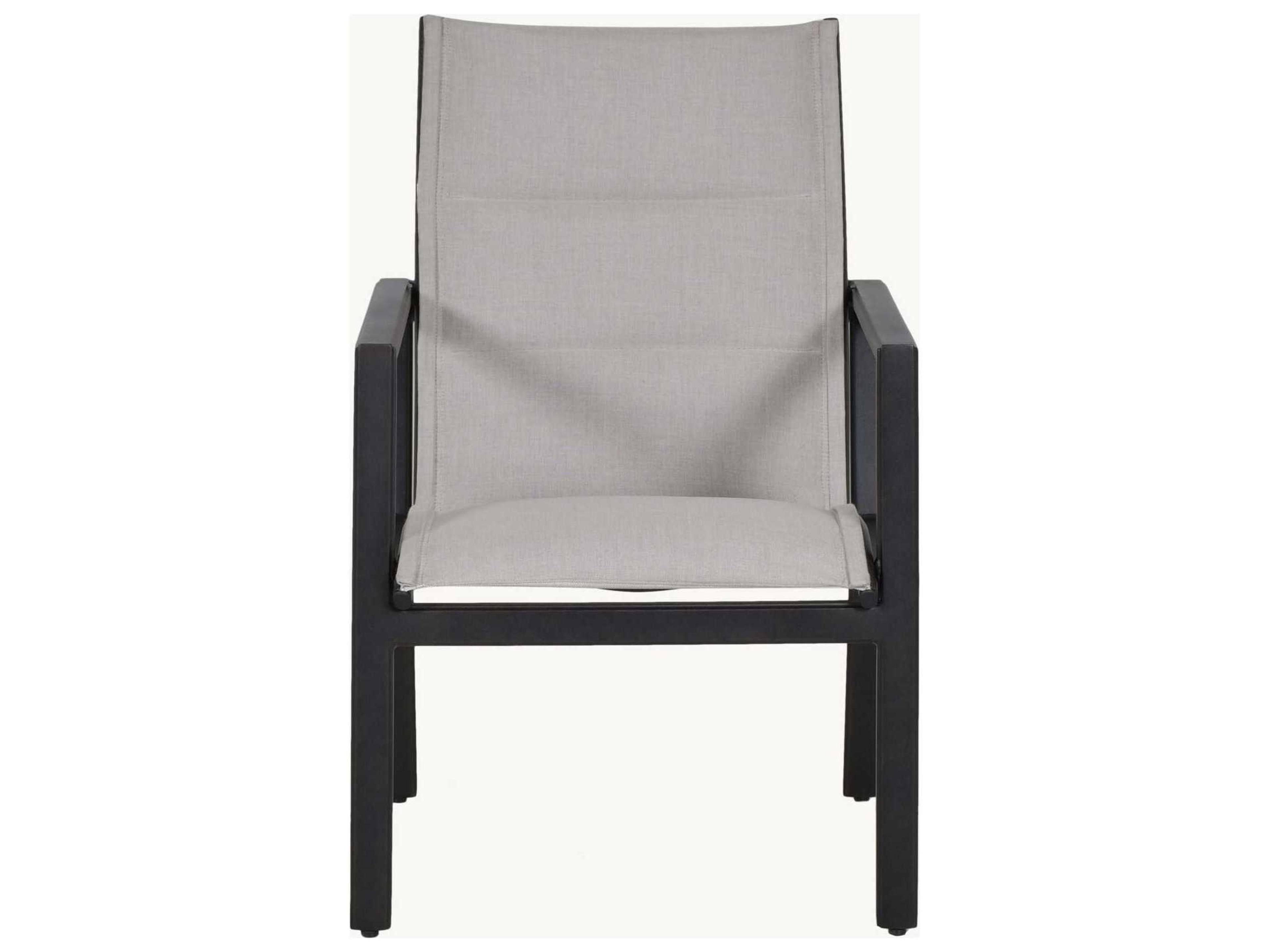 Castelle Saxton Sling Aluminum Outdoor Dining Arm Chair