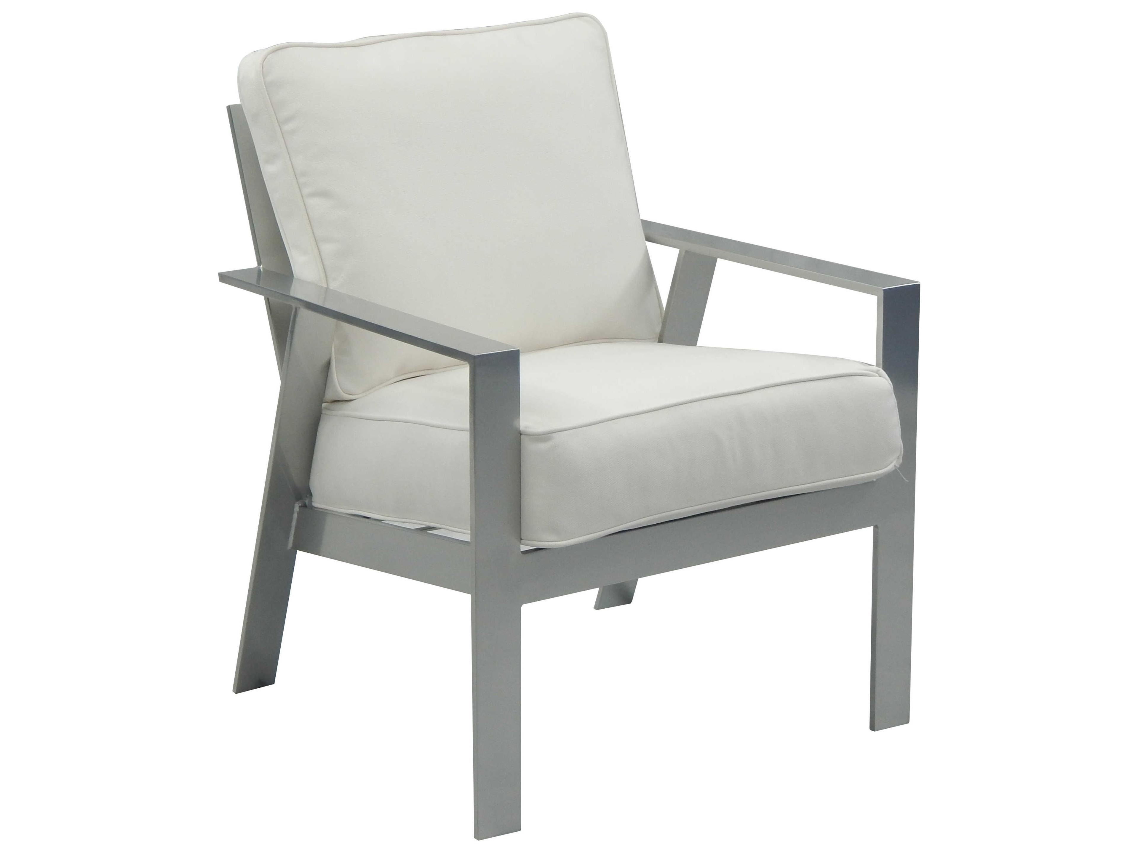 Trento Cushion Dining Cast Aluminum Patio Dining Arm Chair