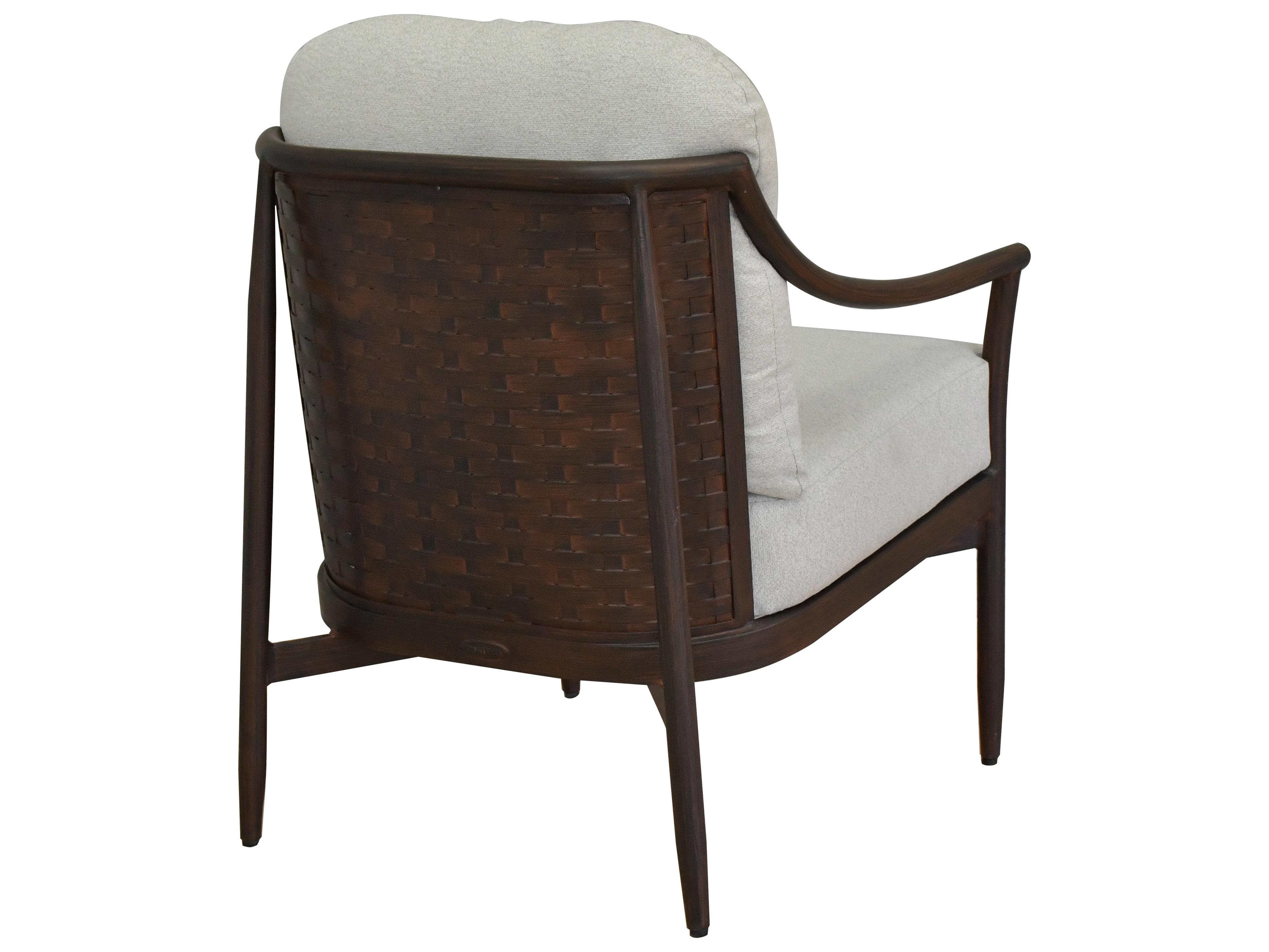 Castelle Larga Cushion Aluminum Outdoor Patio Dining Arm Chair