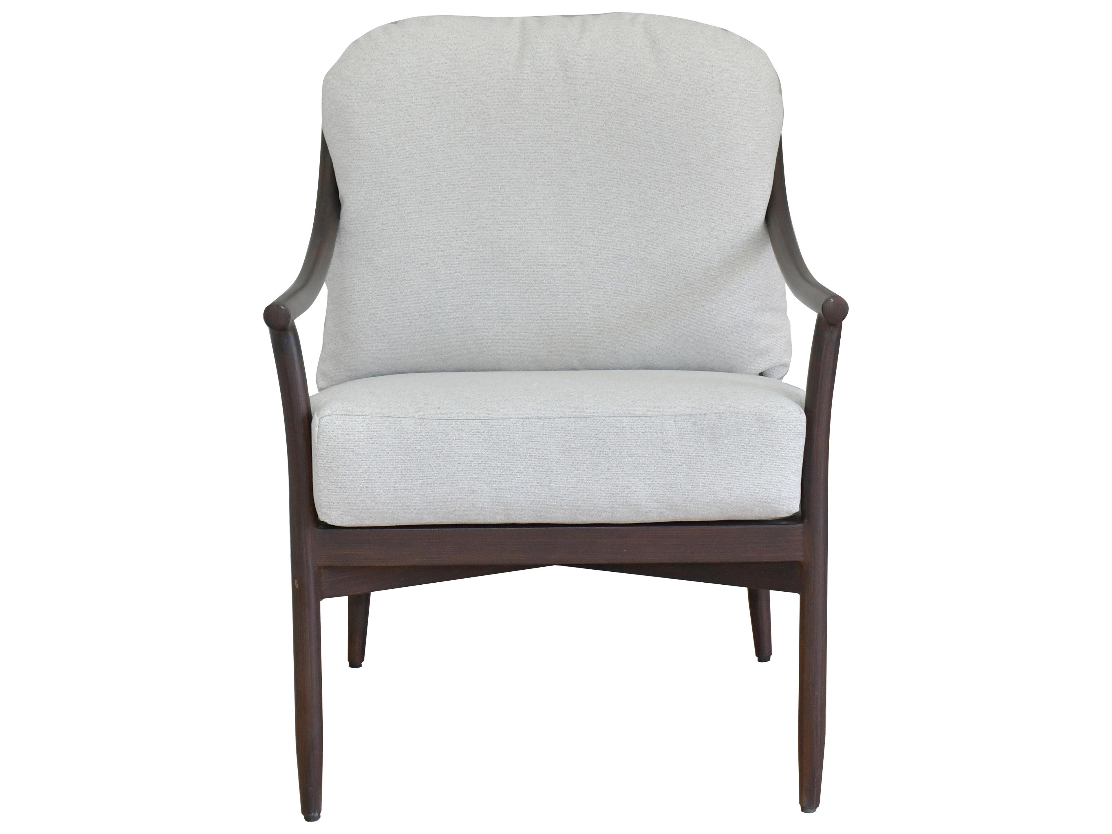 Castelle Larga Cushion Aluminum Outdoor Patio Dining Arm Chair