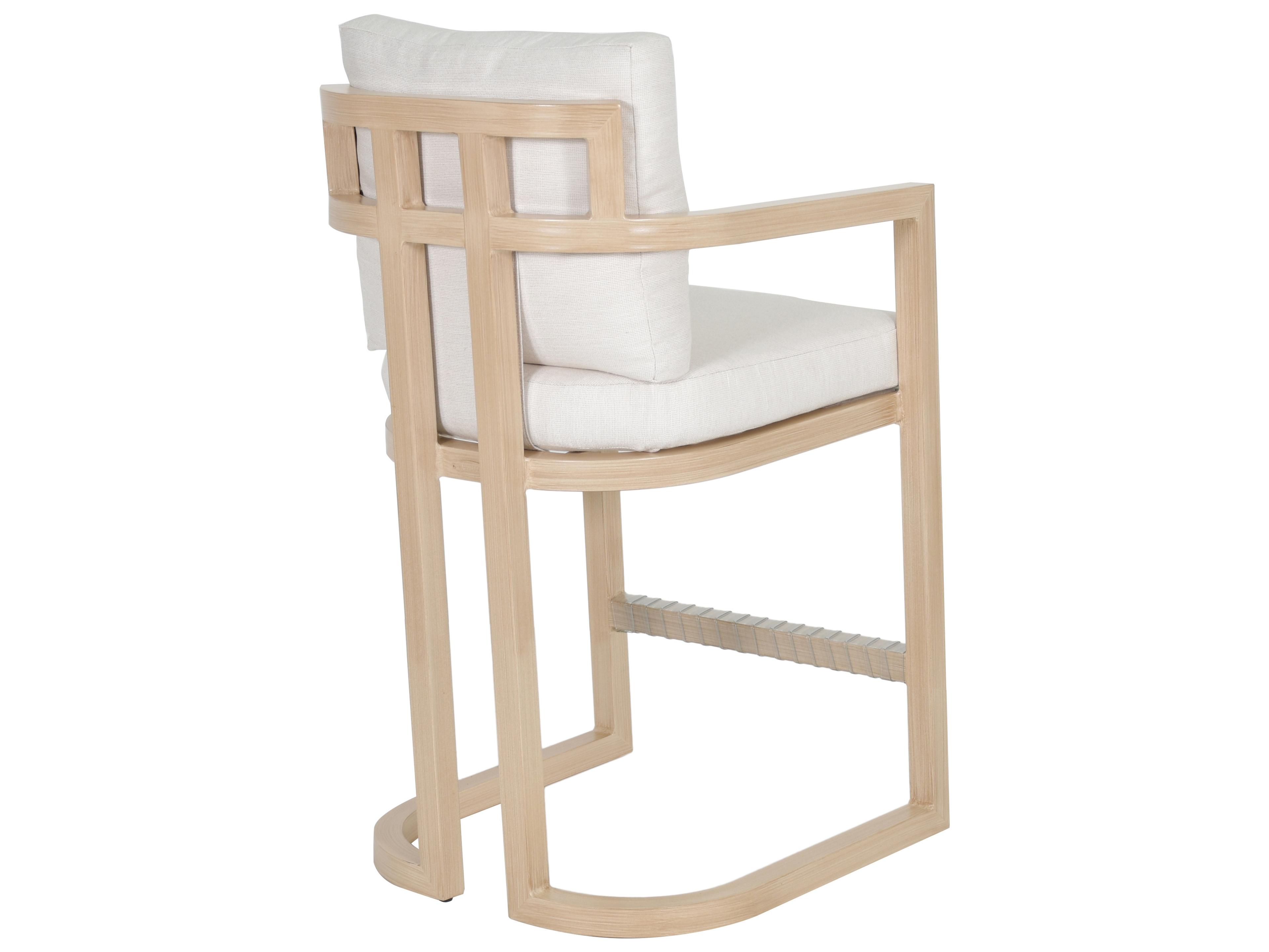 Castelle Gala Cushion Aluminum Outdoor Counter Stool