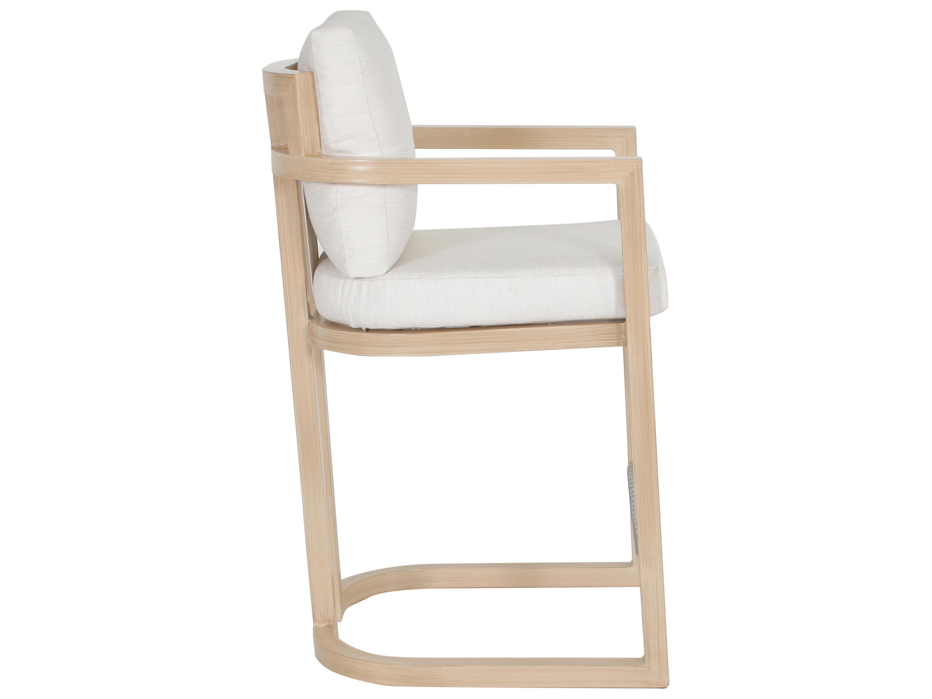 Castelle Gala Cushion Aluminum Outdoor Counter Stool