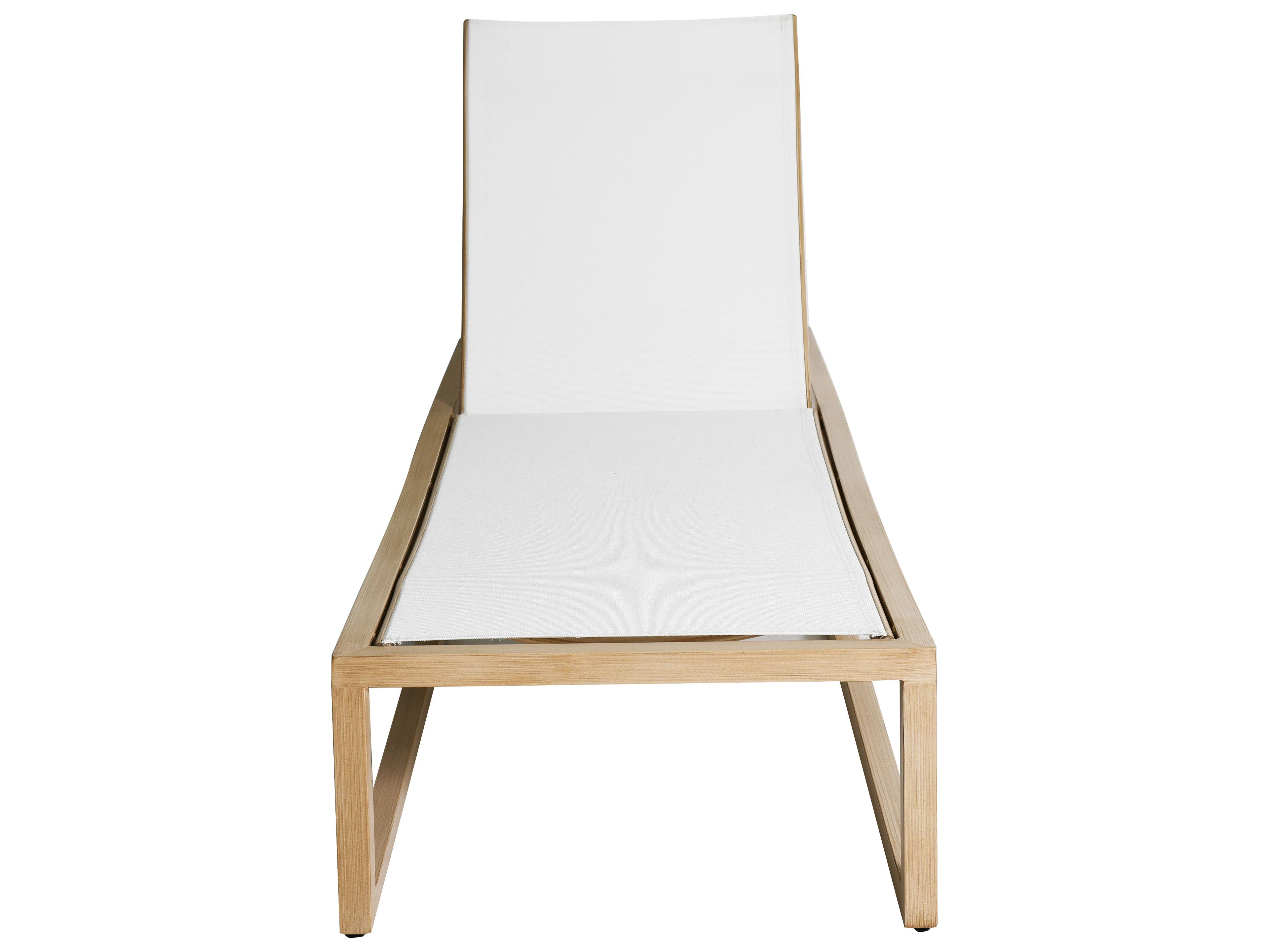 Castelle Gala Sling Aluminum Adjustable Sling Outdoor Patio Chaise Lounge