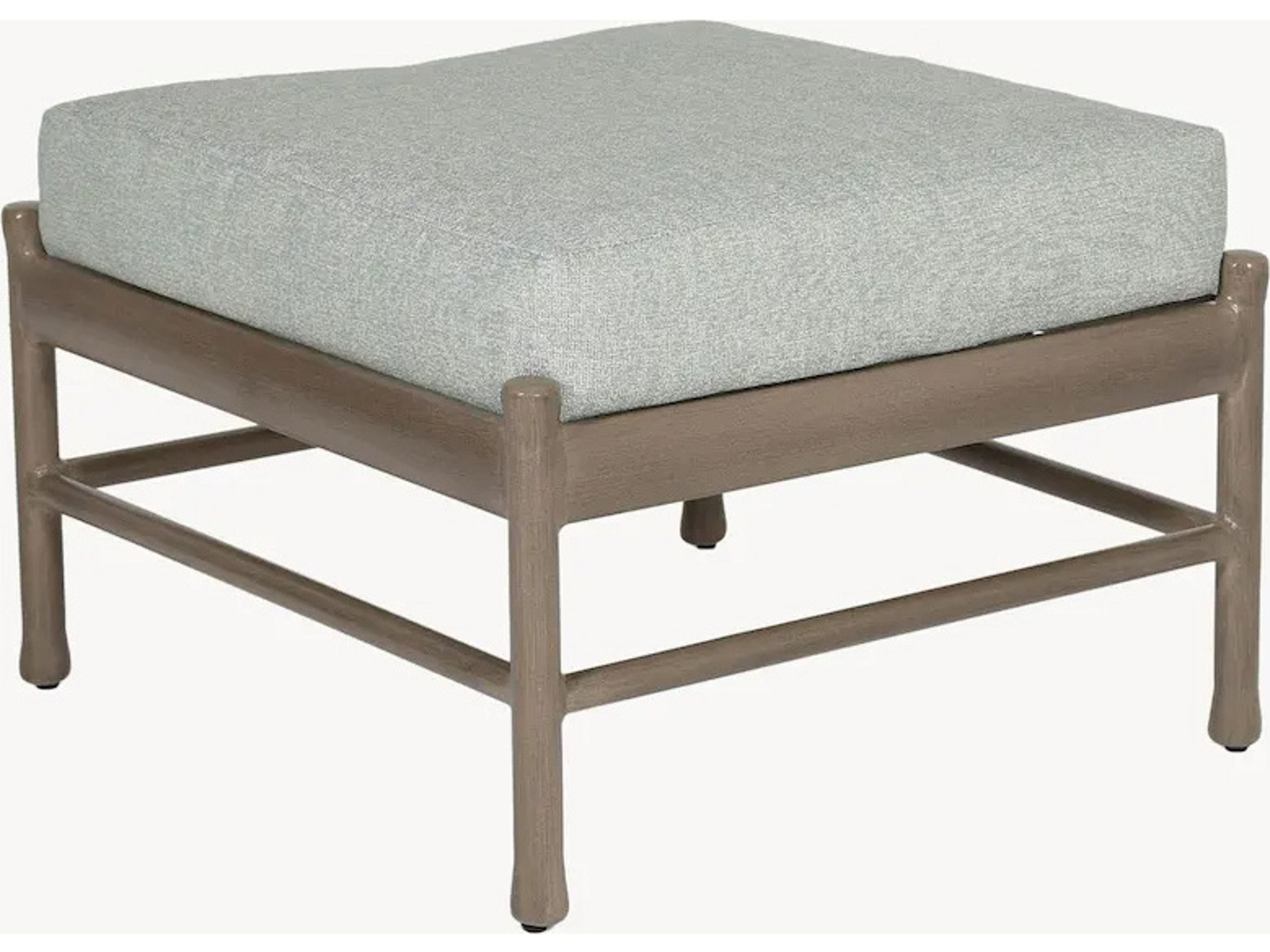 LodgeDeep Seating Cast Aluminum Patio Ottoman