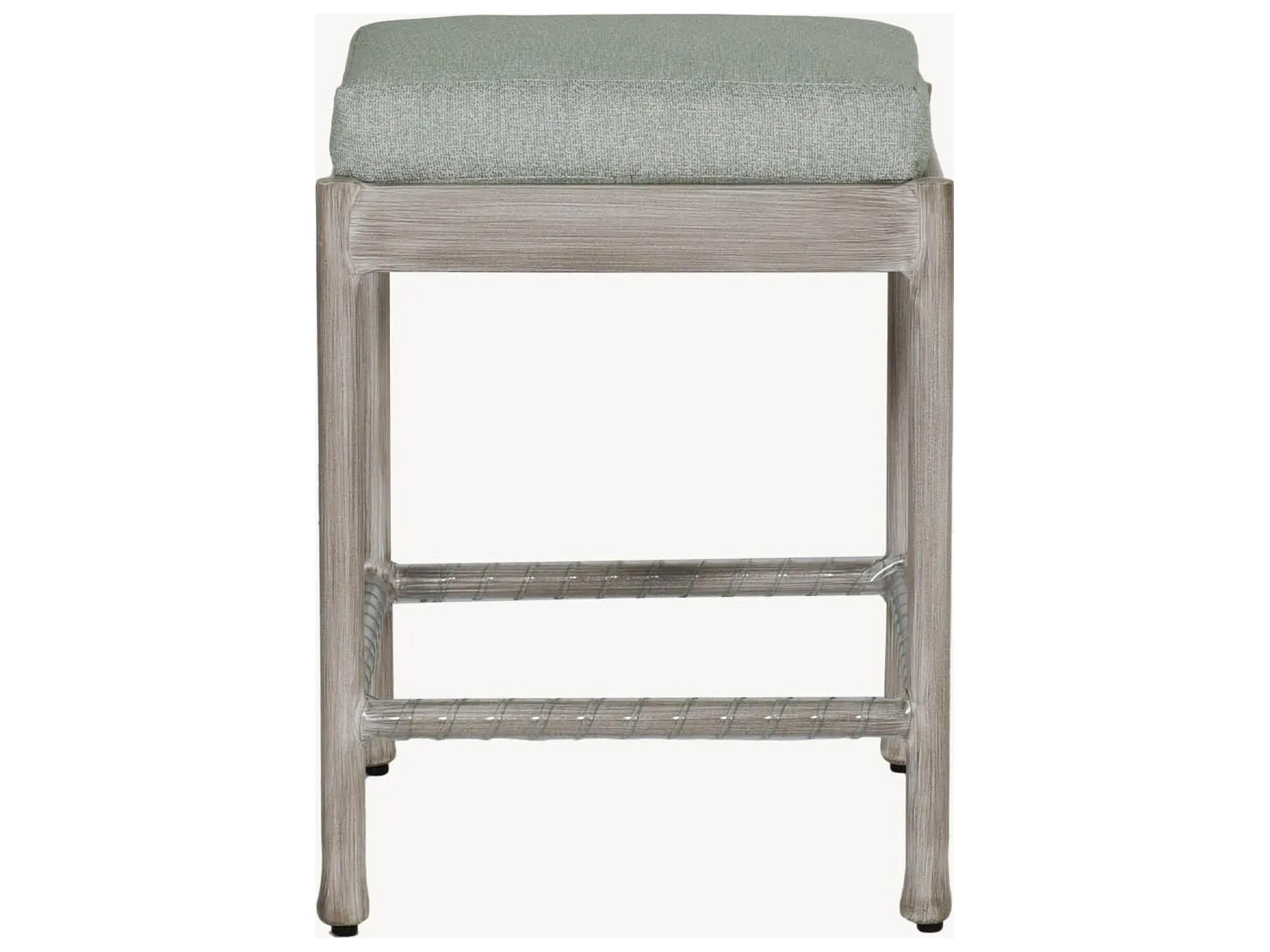Castelle Lodge Formal Dining Cast Aluminum Outdoor Patio Counter Stool