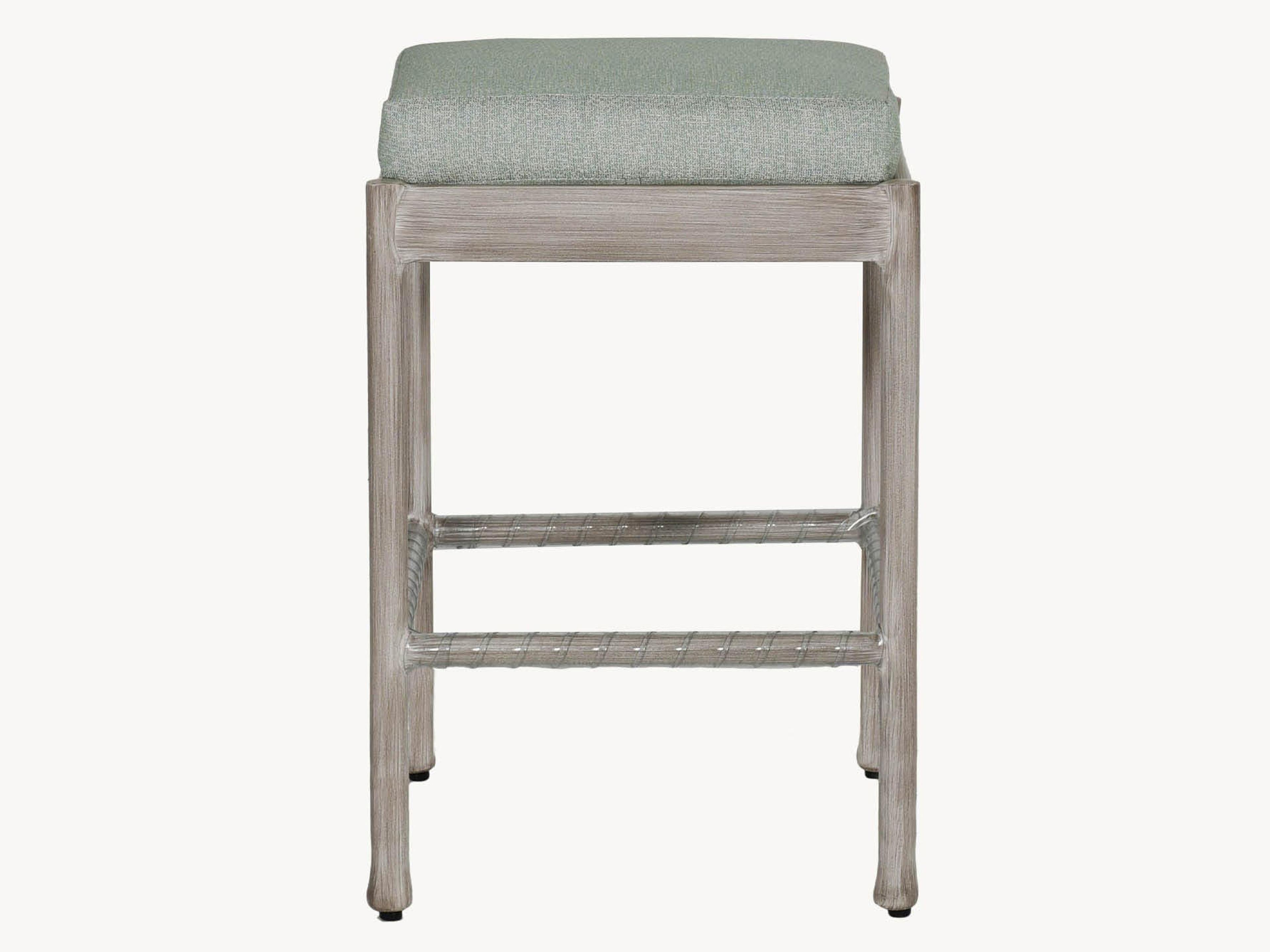 Castelle Lodge Formal Cast Aluminum Outdoor Patio Bar Stool