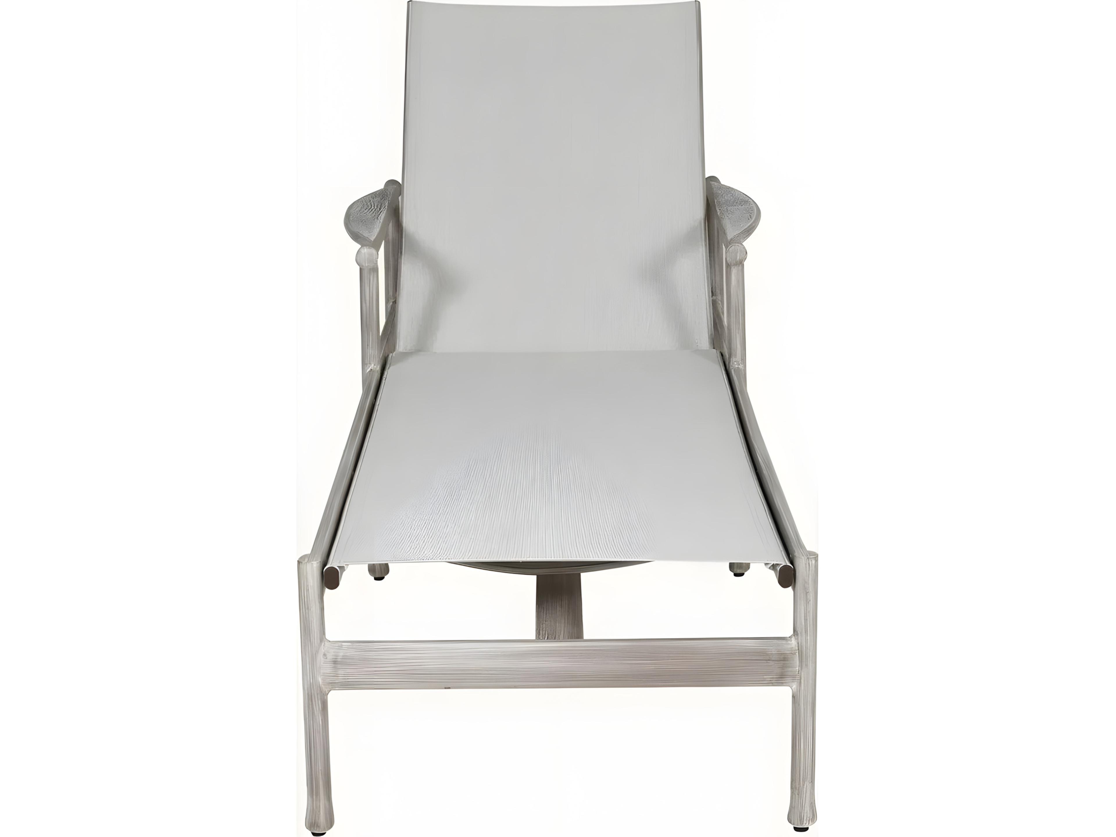 Castelle Lodge Formal Sling Aluminum Adjustable Chaise Lounge