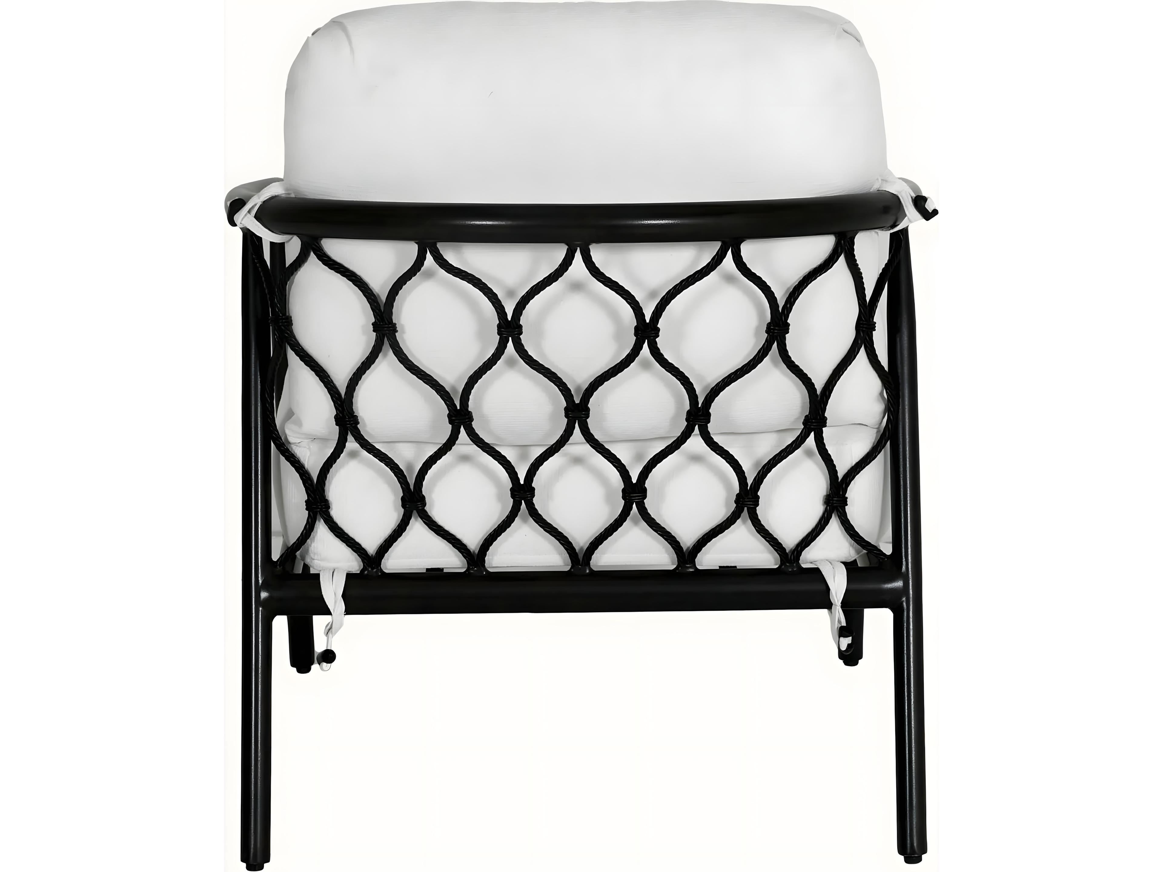 Castelle Cordell Deep Seating Cast Aluminum Lounge Chair with One Accent Pillow