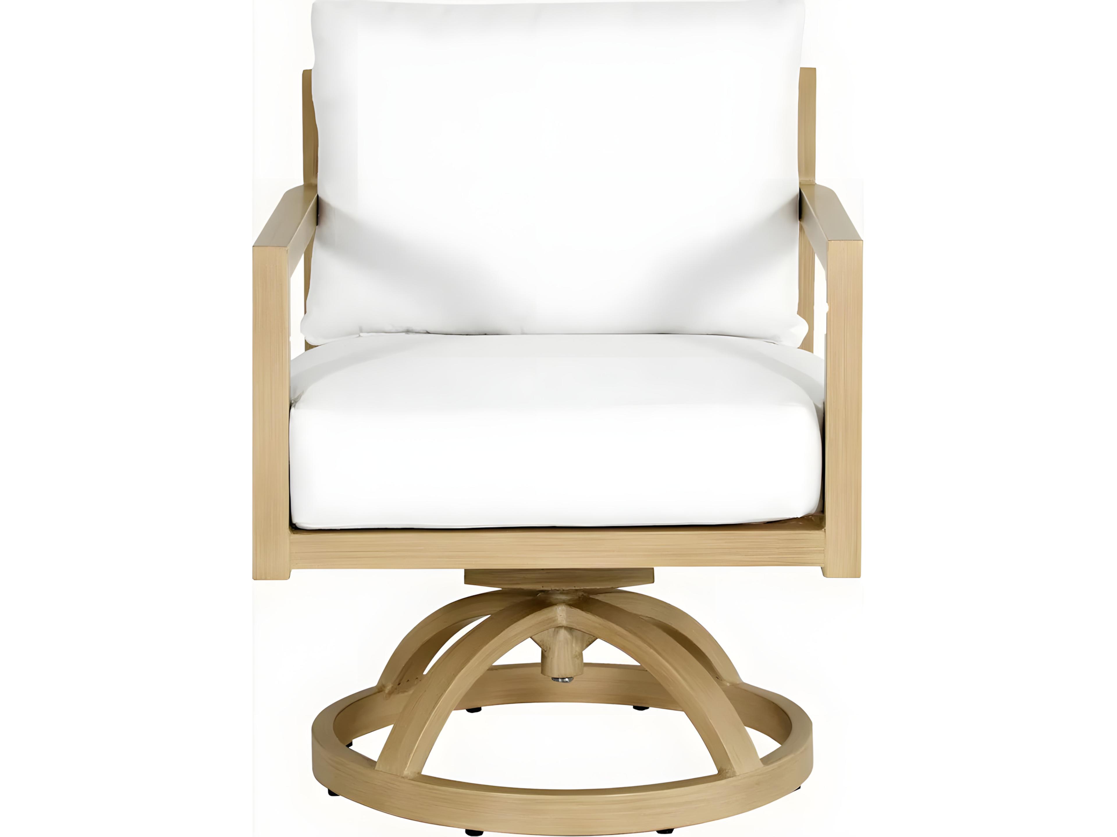 Biscayne Cushion Swivel Rocker Dining Arm Chair