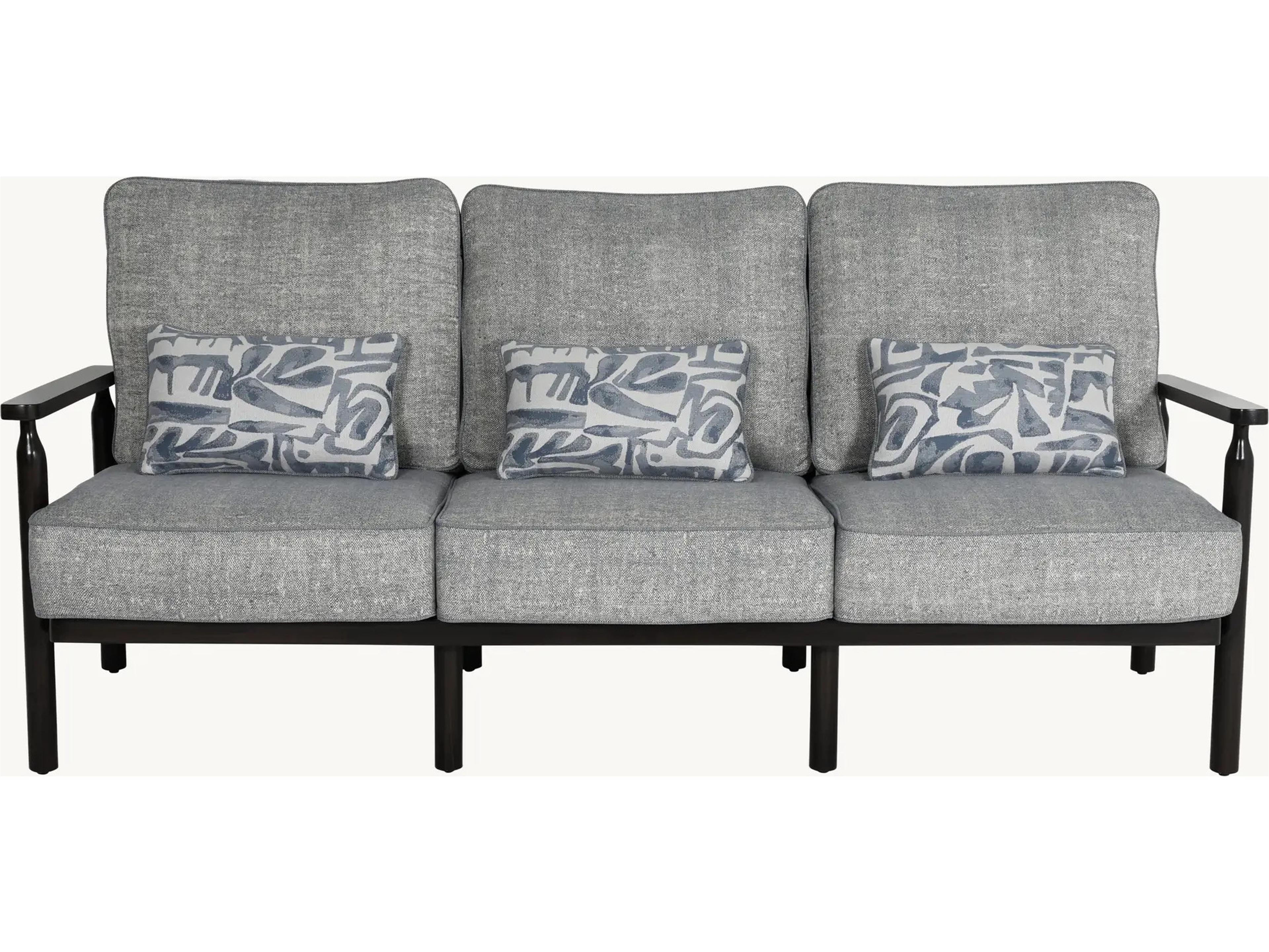 Castelle Holland Deep Seating Aluminum Sofa