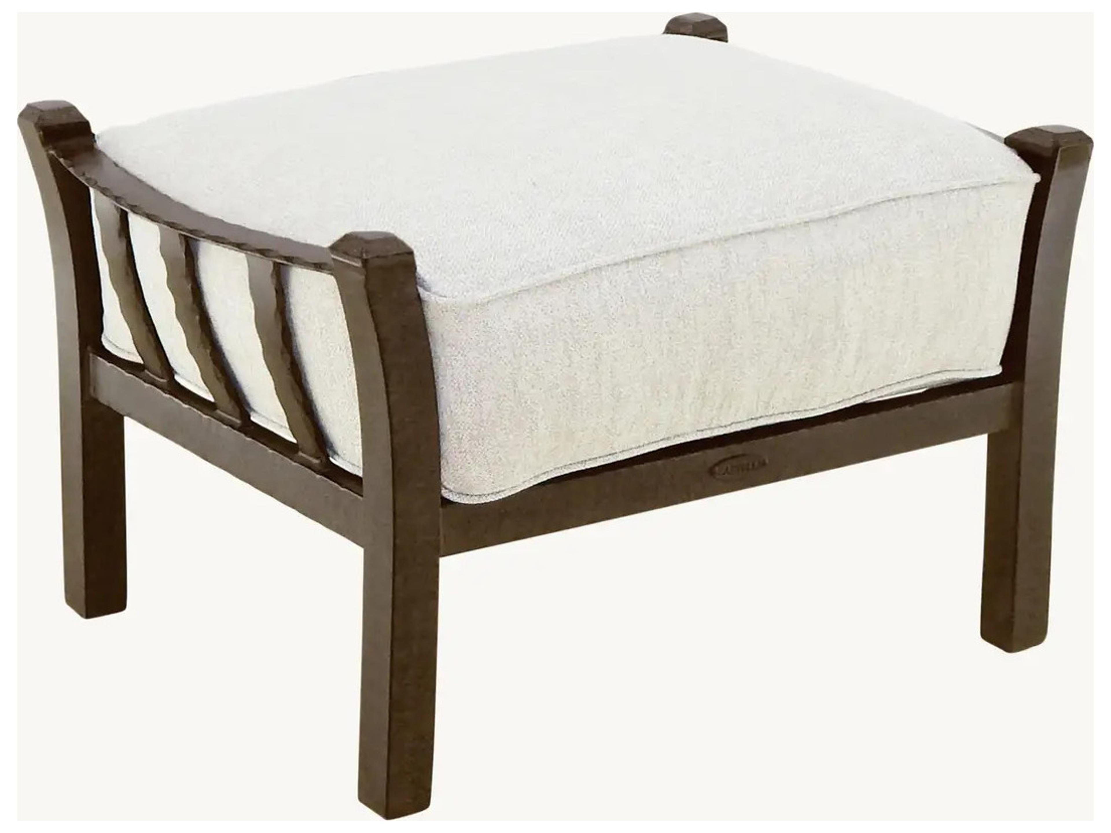 Castelle Santa Fe Deep Seating Cast Aluminum Ottoman