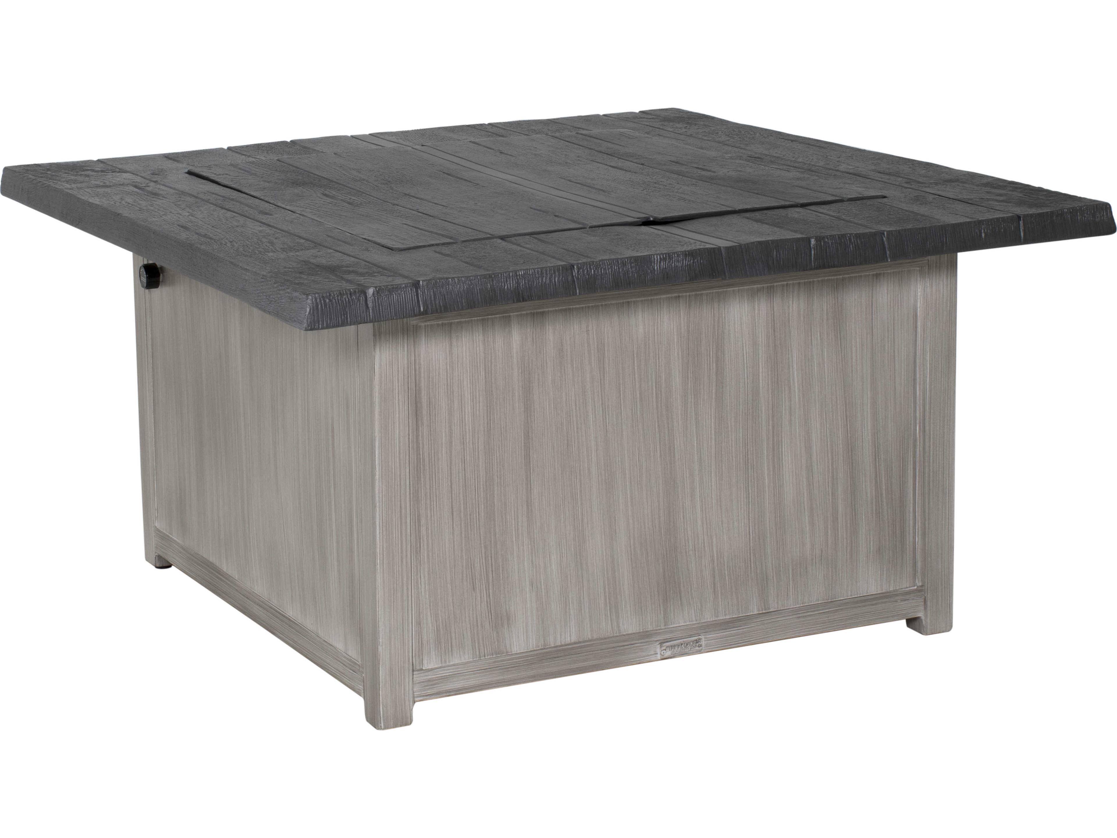 Biltmore Antler Hill Aluminum Square Coffee Outdoor Patio Fire Pit Table