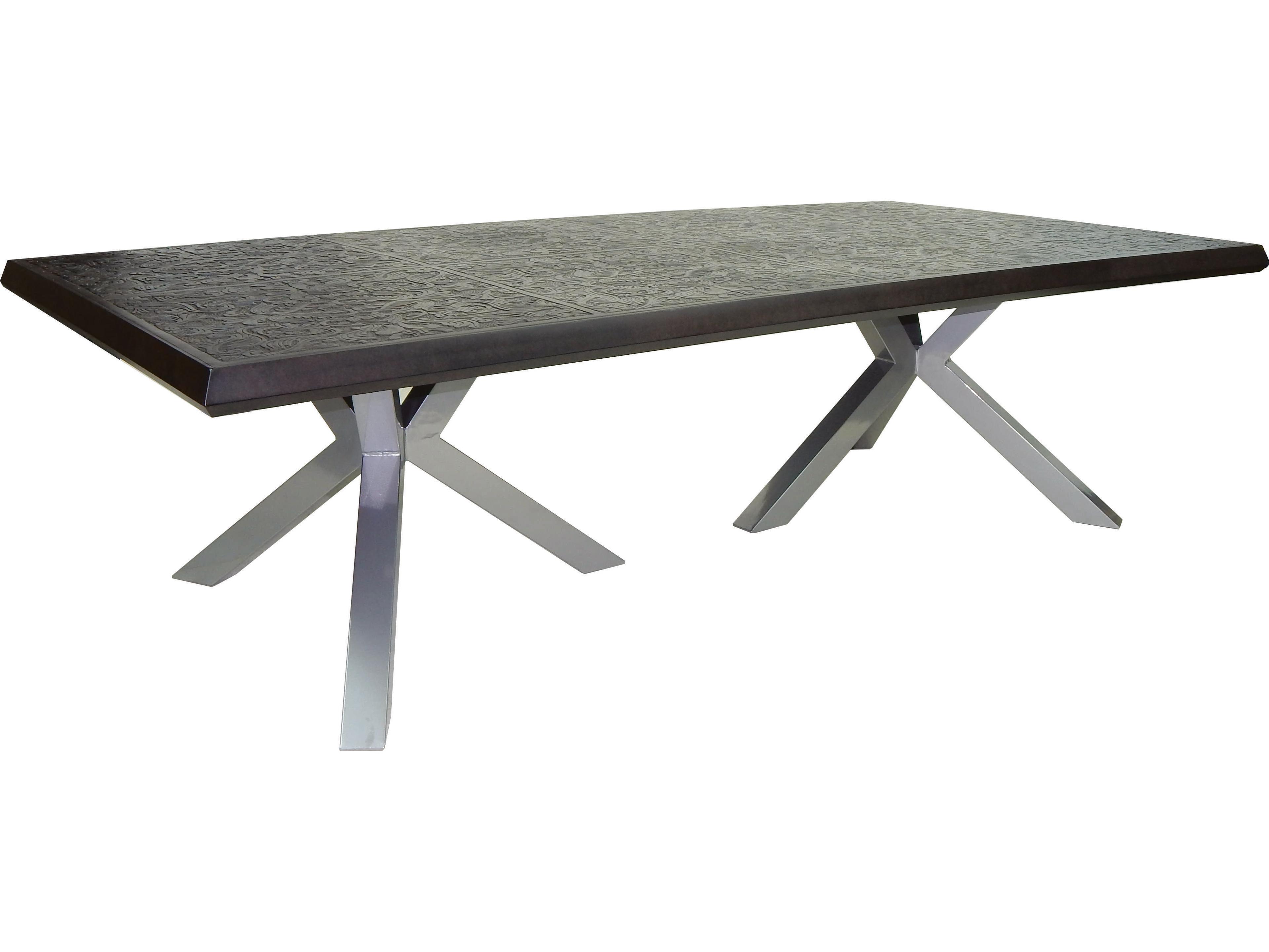 Castelle Altra Aluminum Rectangular Patio Dining Table