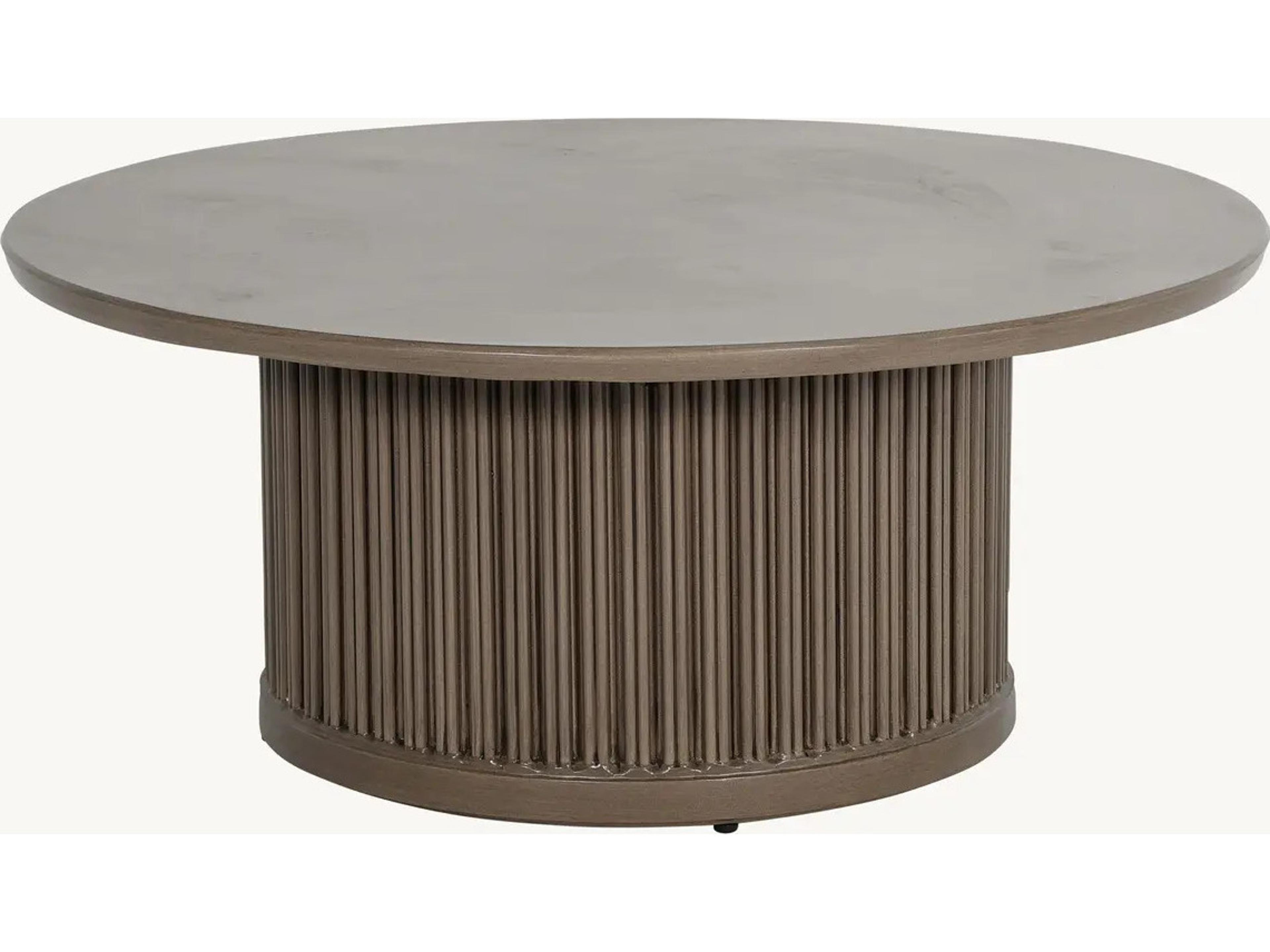 Samara Aluminum 32" Round Coffee Table