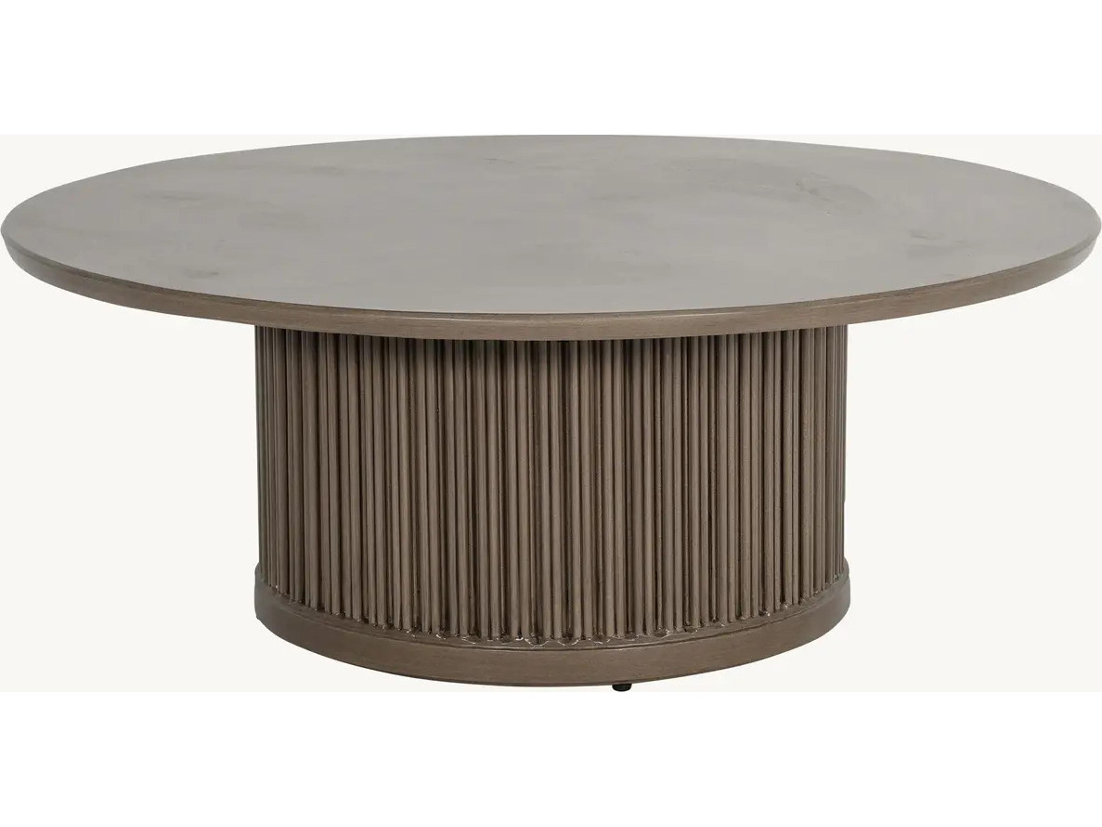 Samara Aluminum 42" Round Coffee Table