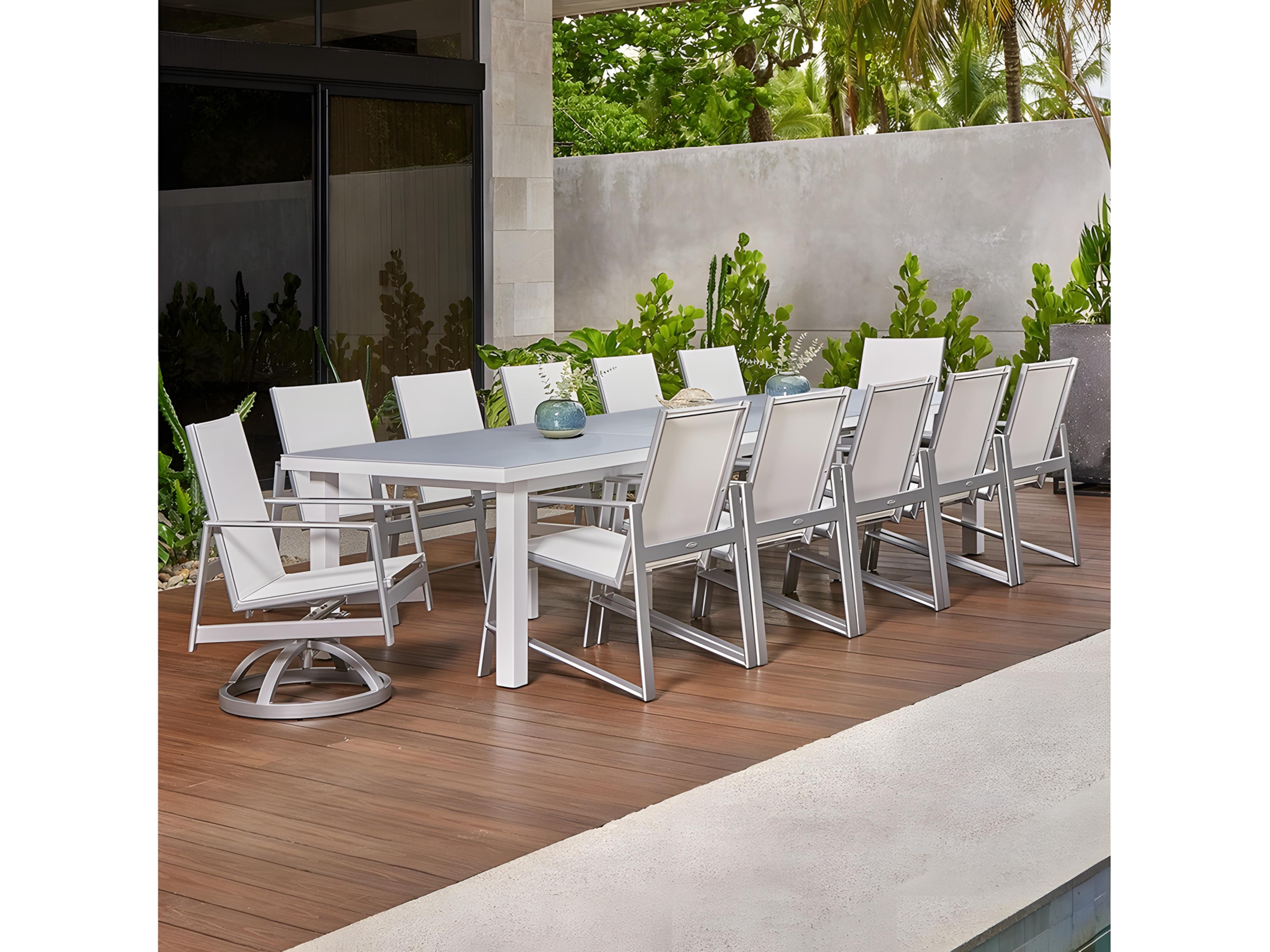 Castelle Parsons Rectangular Dining Extendable Table