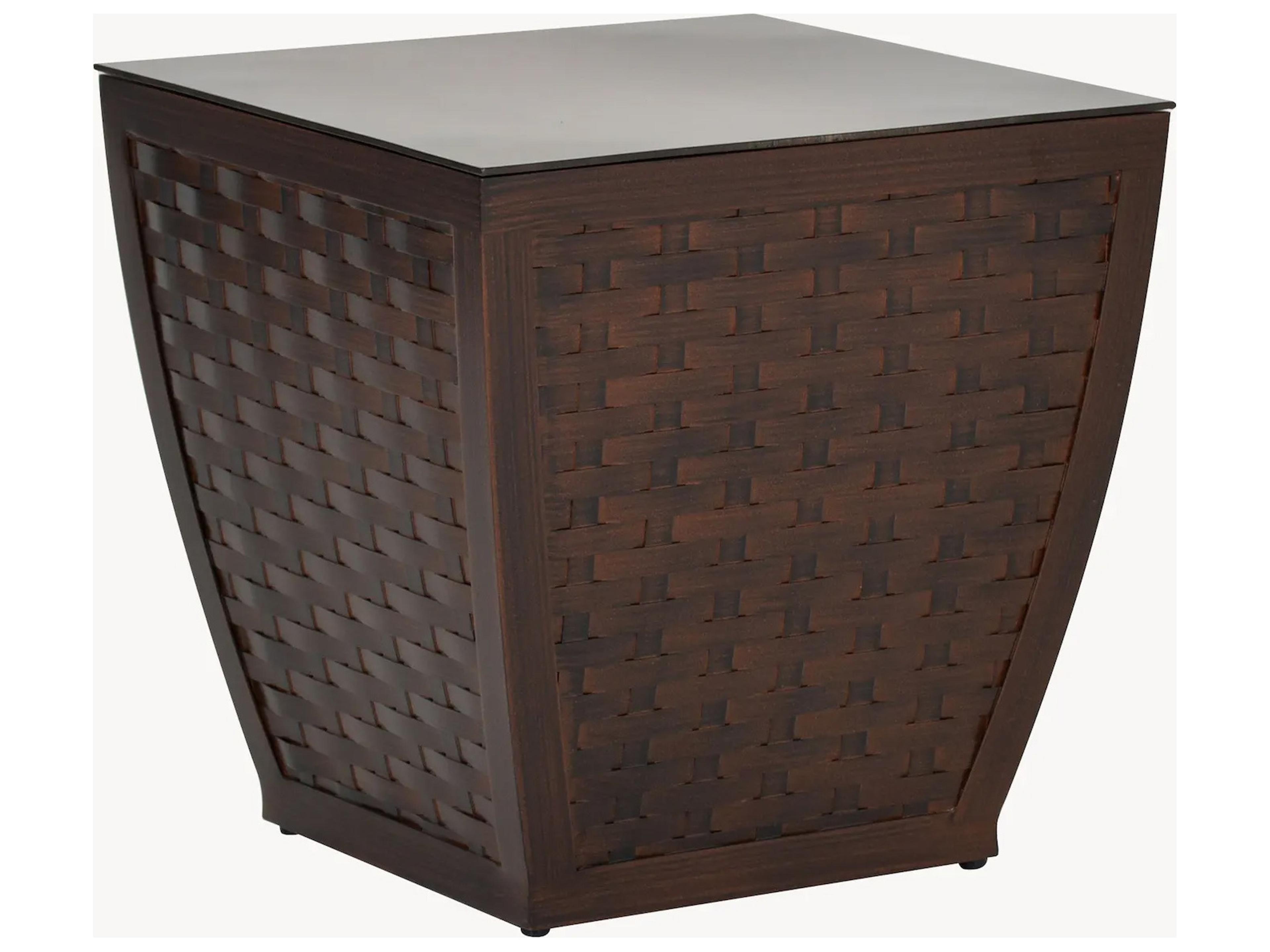 Largo Aluminum Square Outdoor End Table