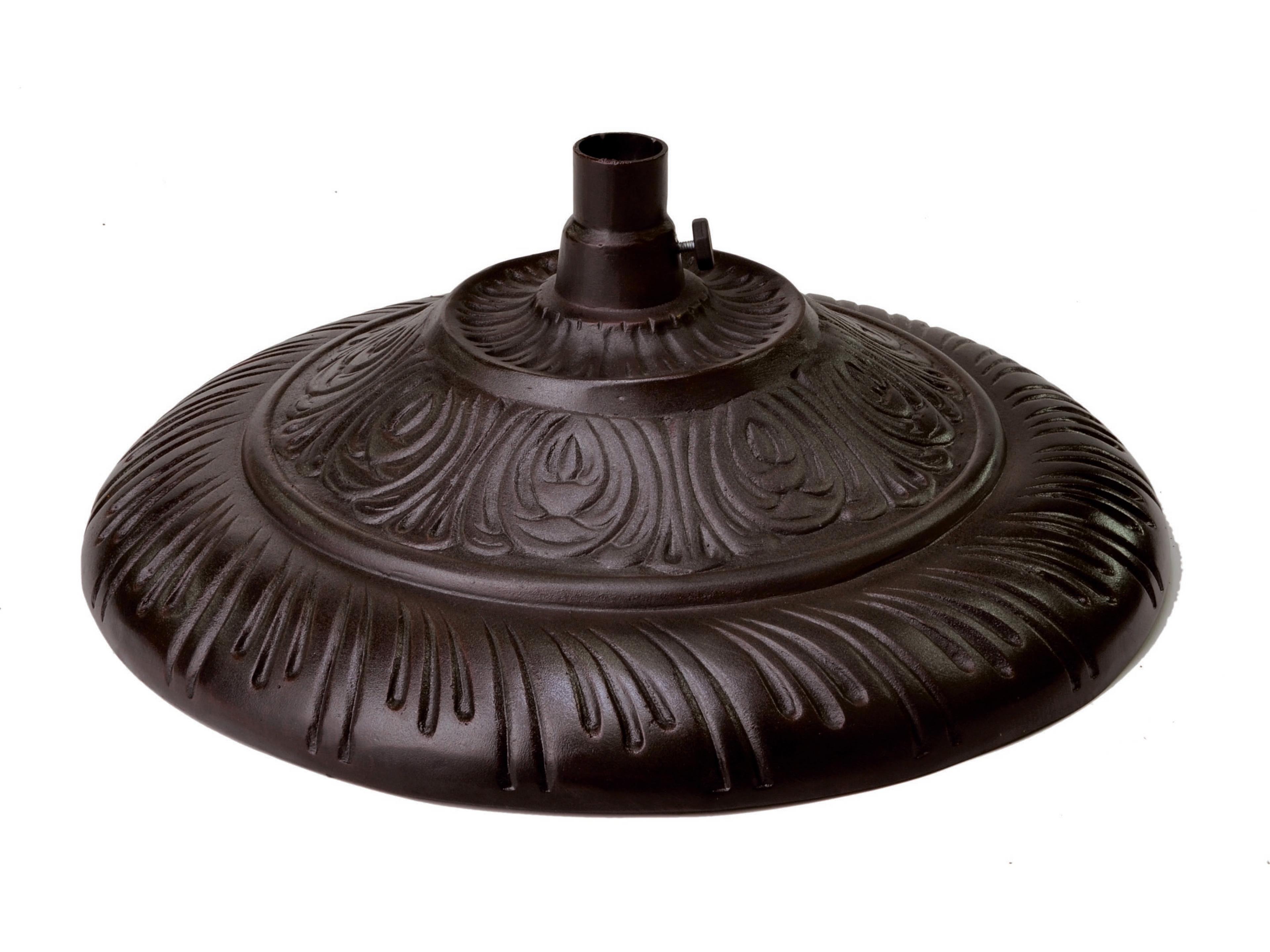 Cast Aluminum Umbrella Base Floral Design 77 lbs