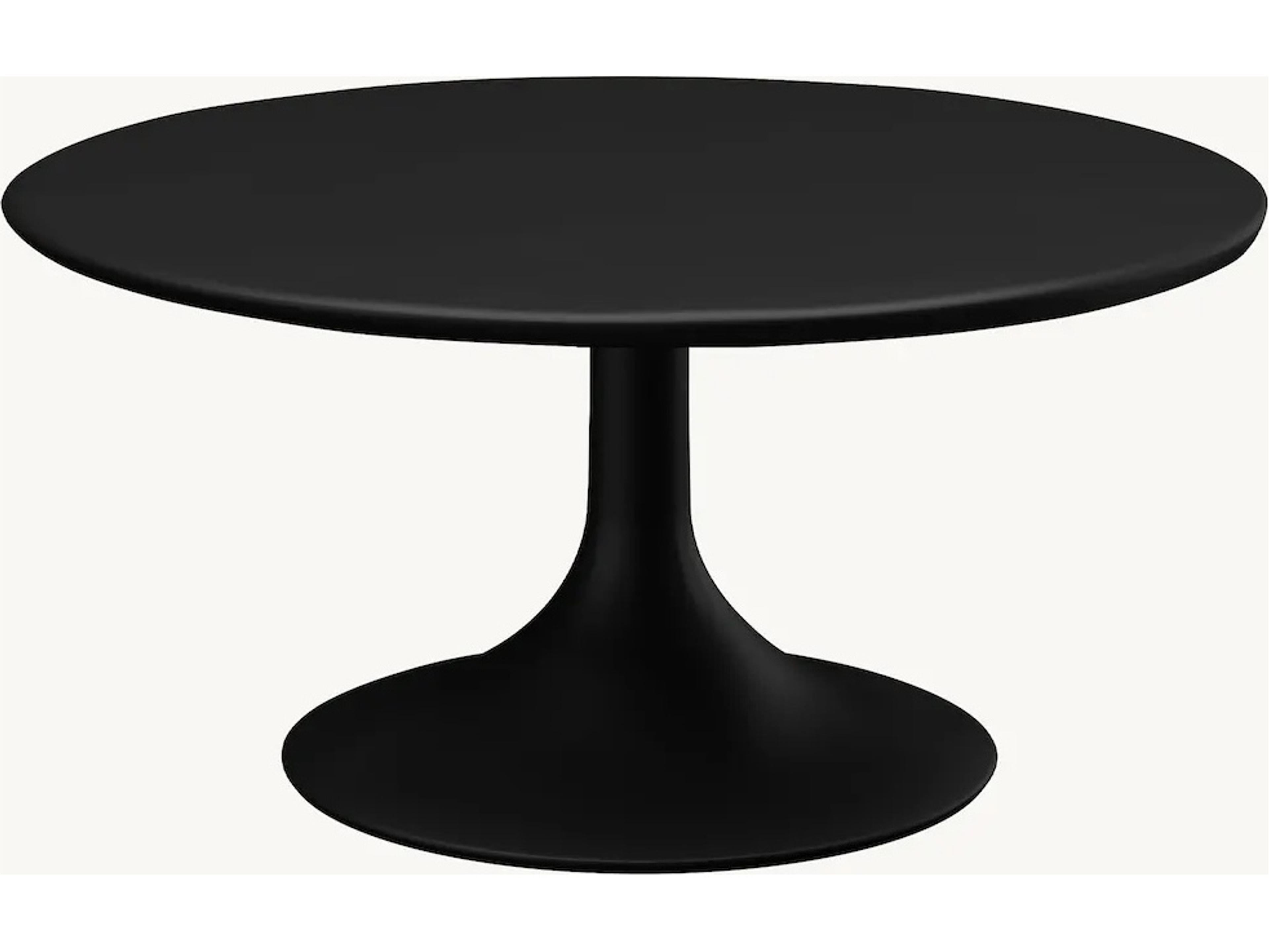 Tulips Aluminum Round Outdoor Patio Coffee Table