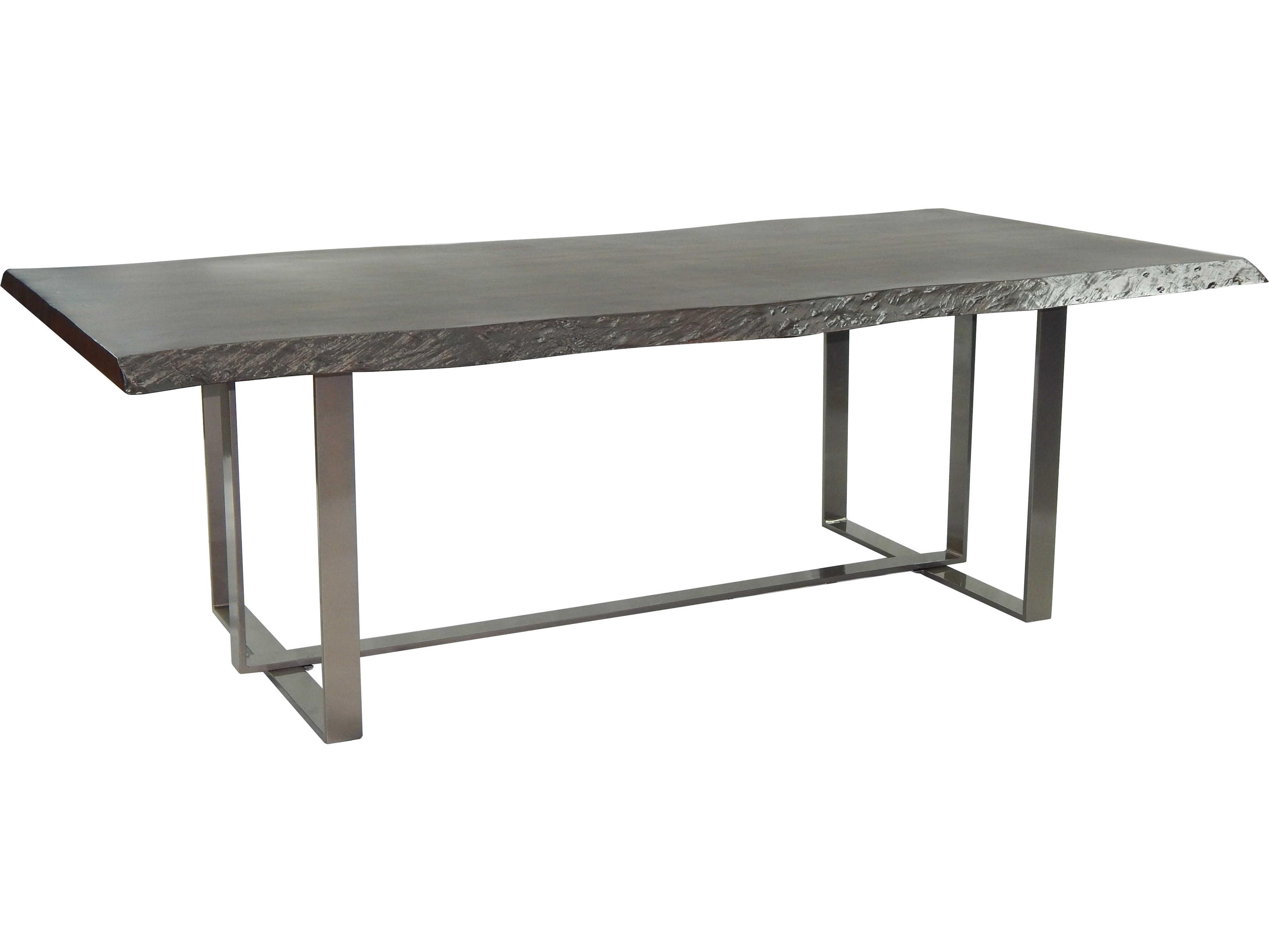 Moderna Cast Aluminum Rectangular Outdoor Dining Table