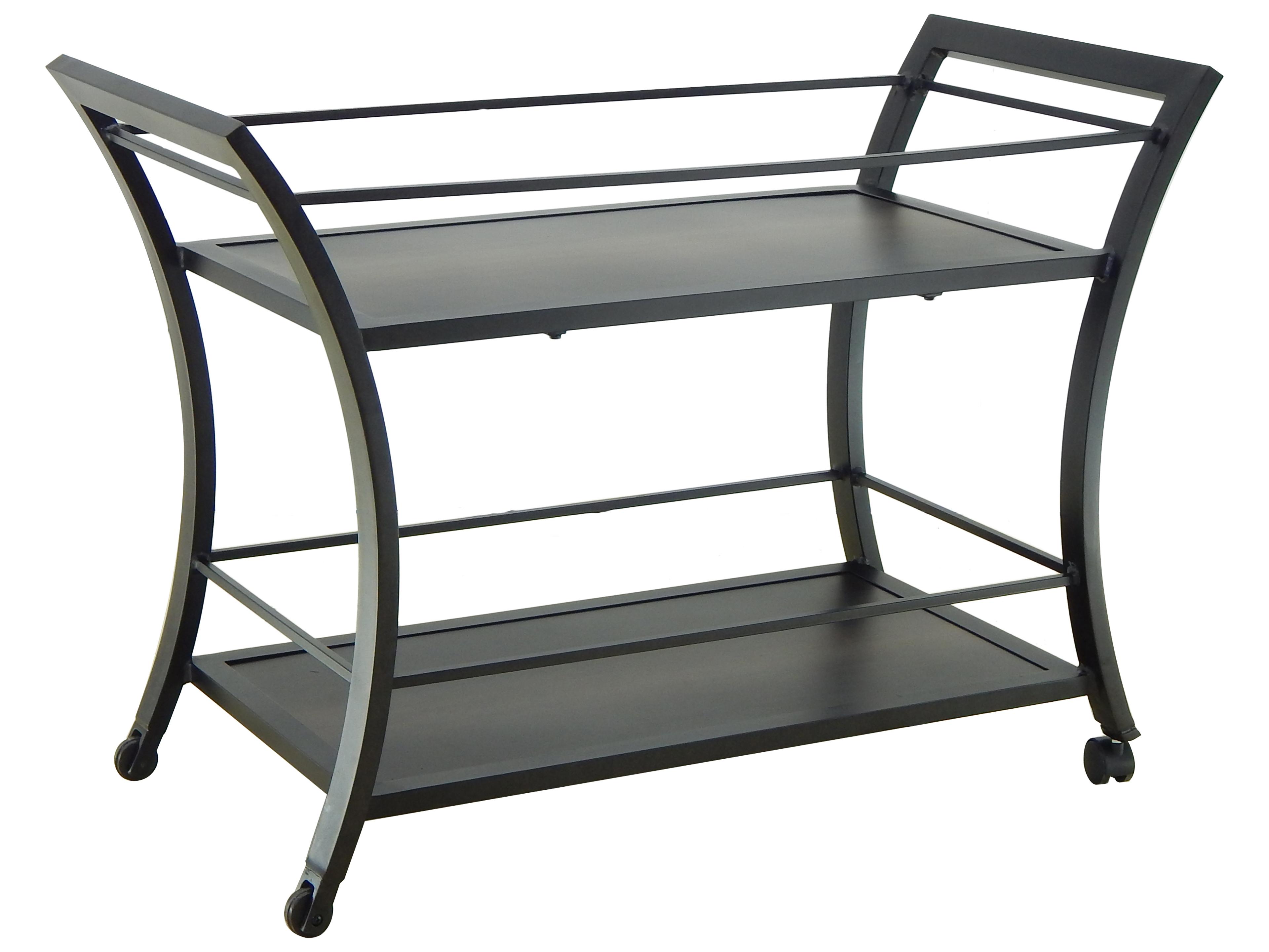 Moderna Cast Aluminum 34-46.5W x 18-22.5D Rectangular Serving Cart