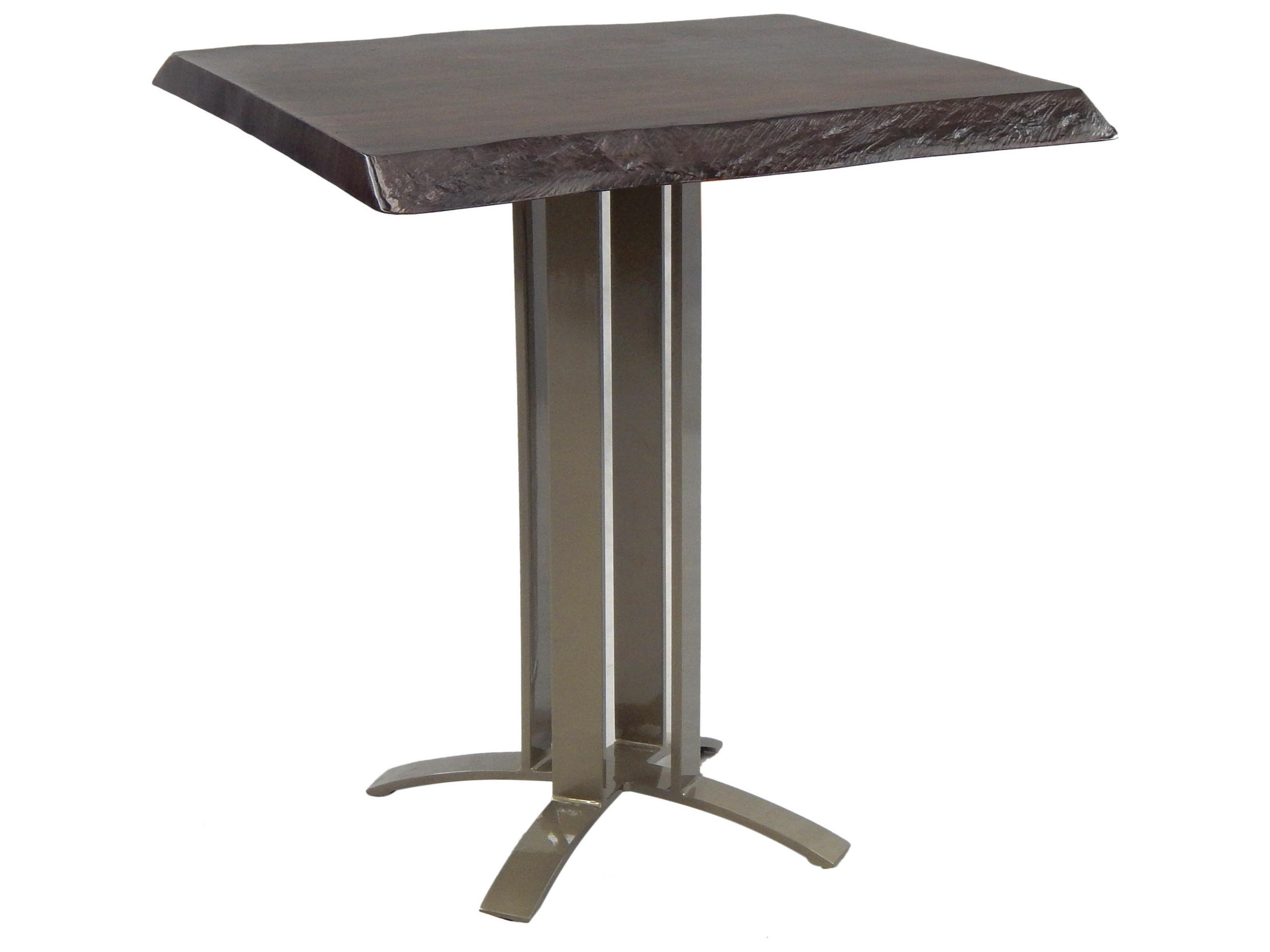 Moderna Cast Aluminum Square Outdoor Counter Table