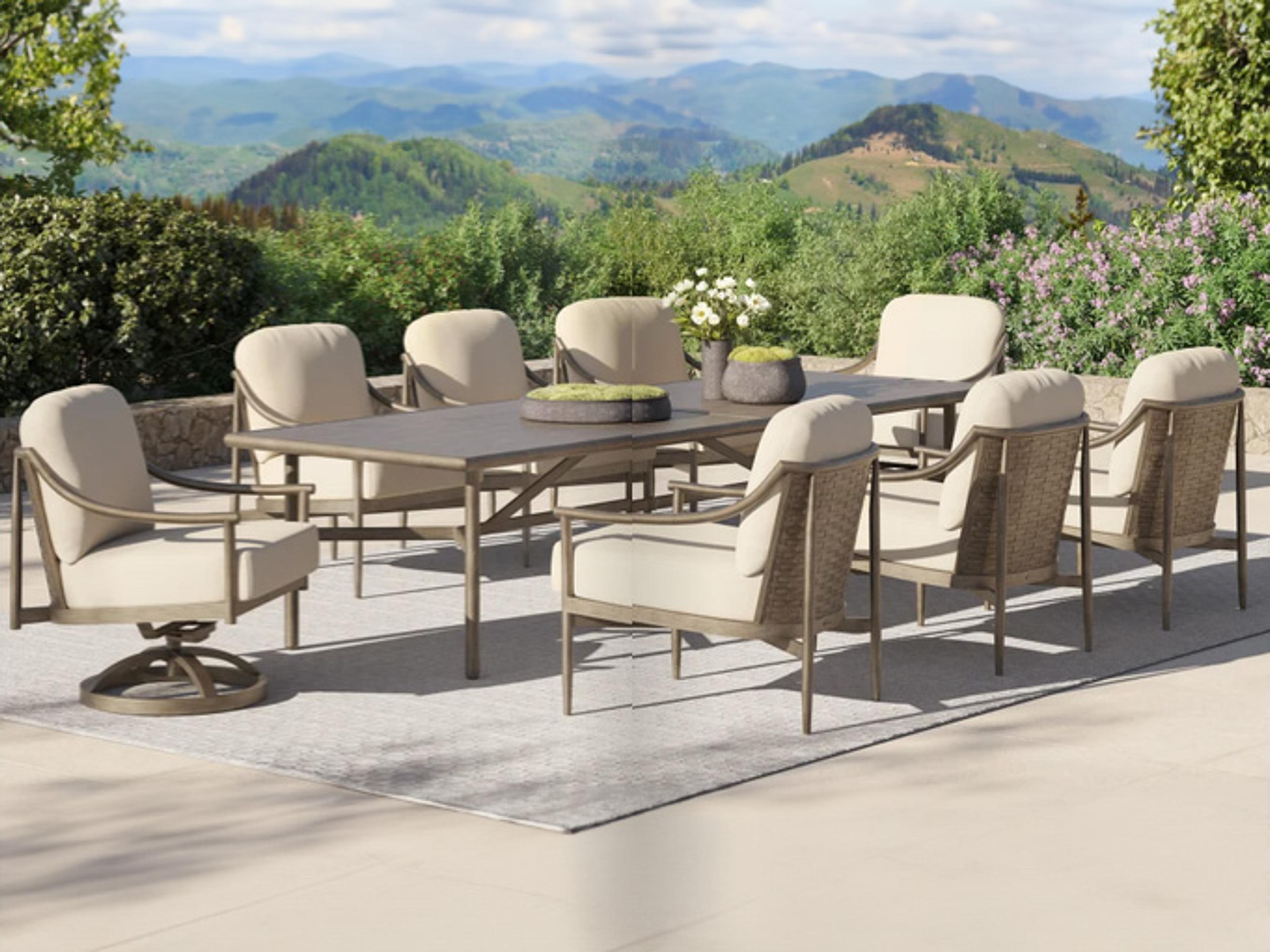 Largo Aluminum Outdoor Patio Dining Set