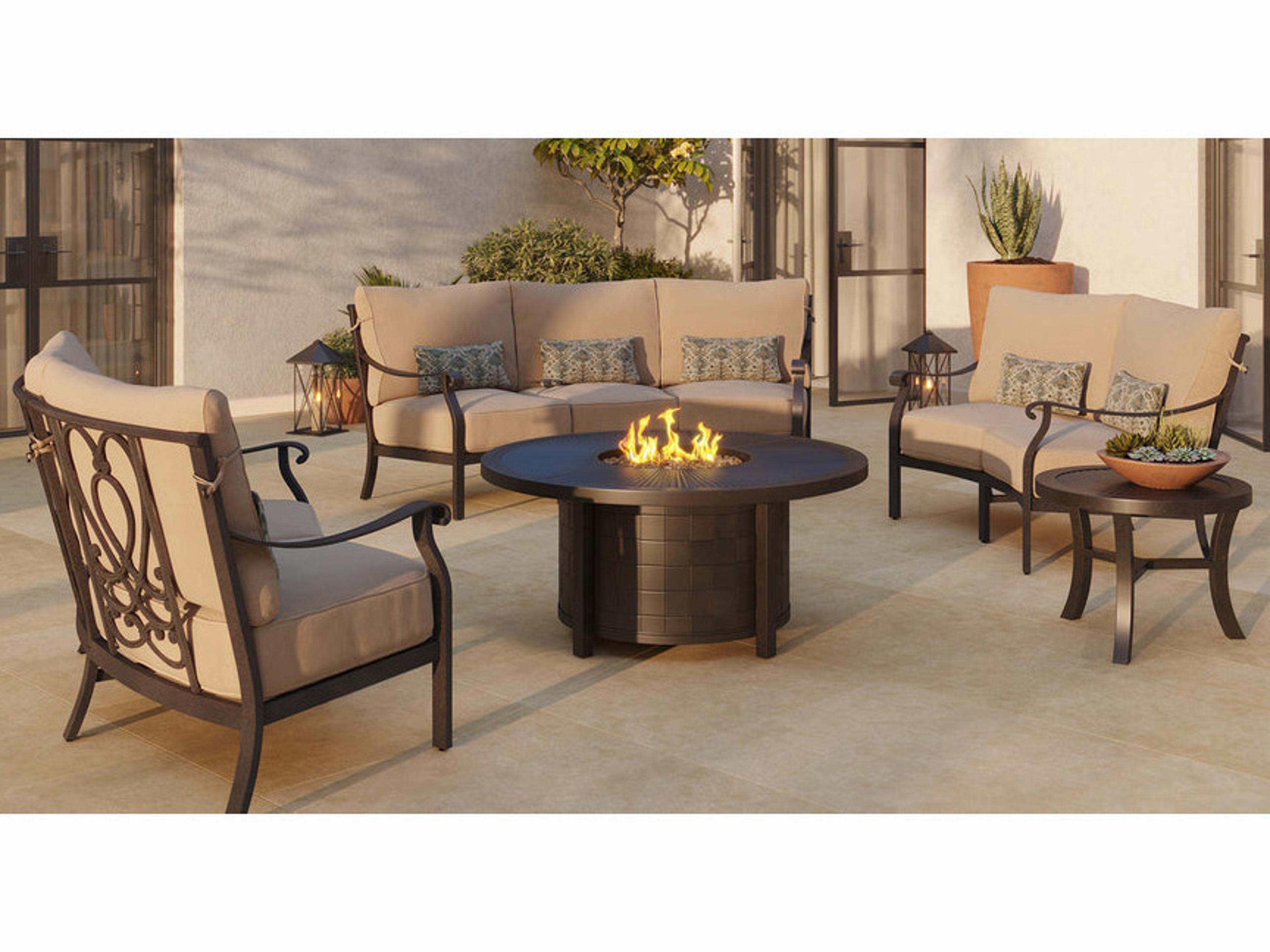 Madrid Deep Seating Cast Aluminum Outdoor Lounge Set