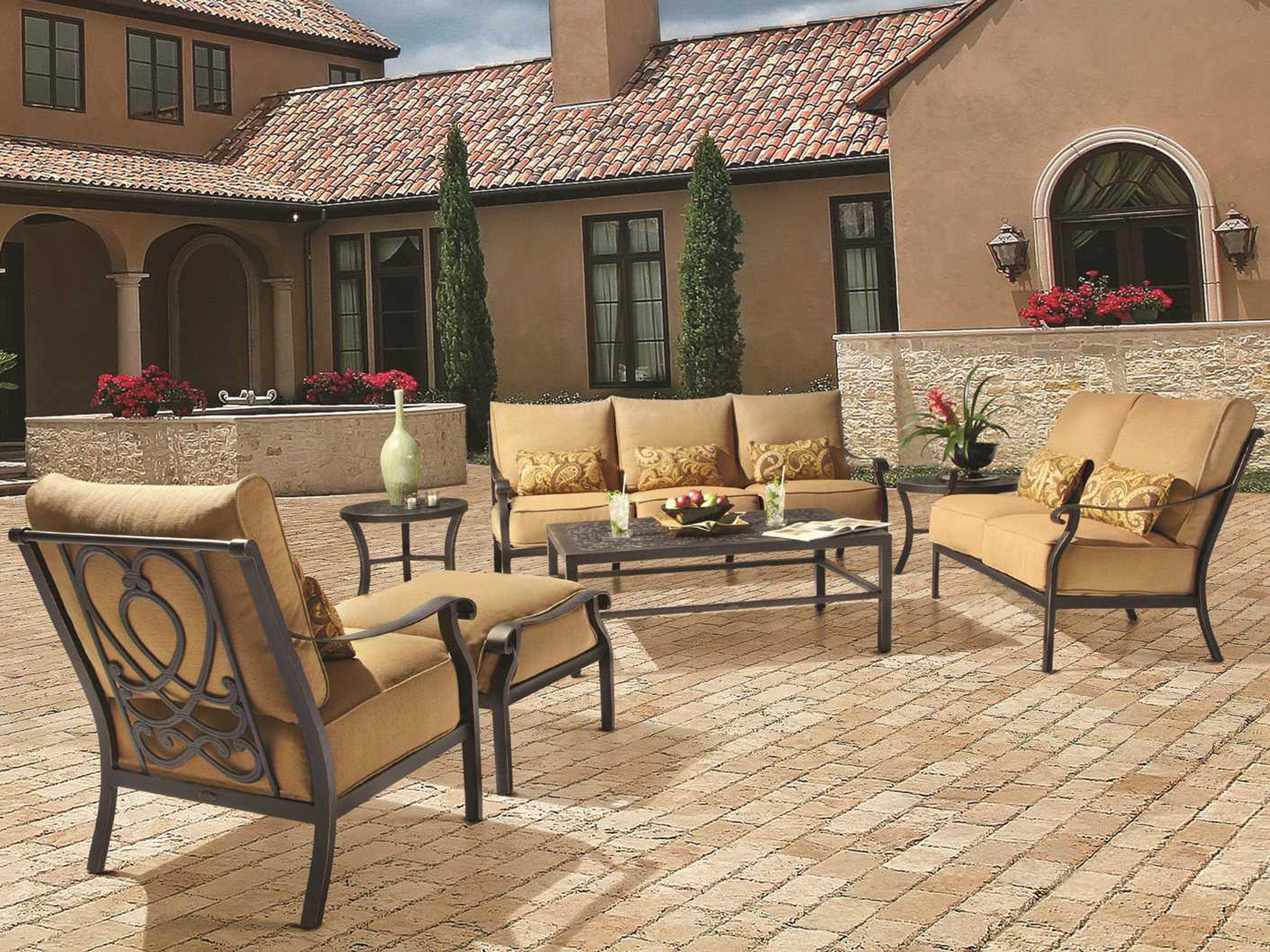 Madrid Deep Seating Cast Aluminum Patio Lounge Set
