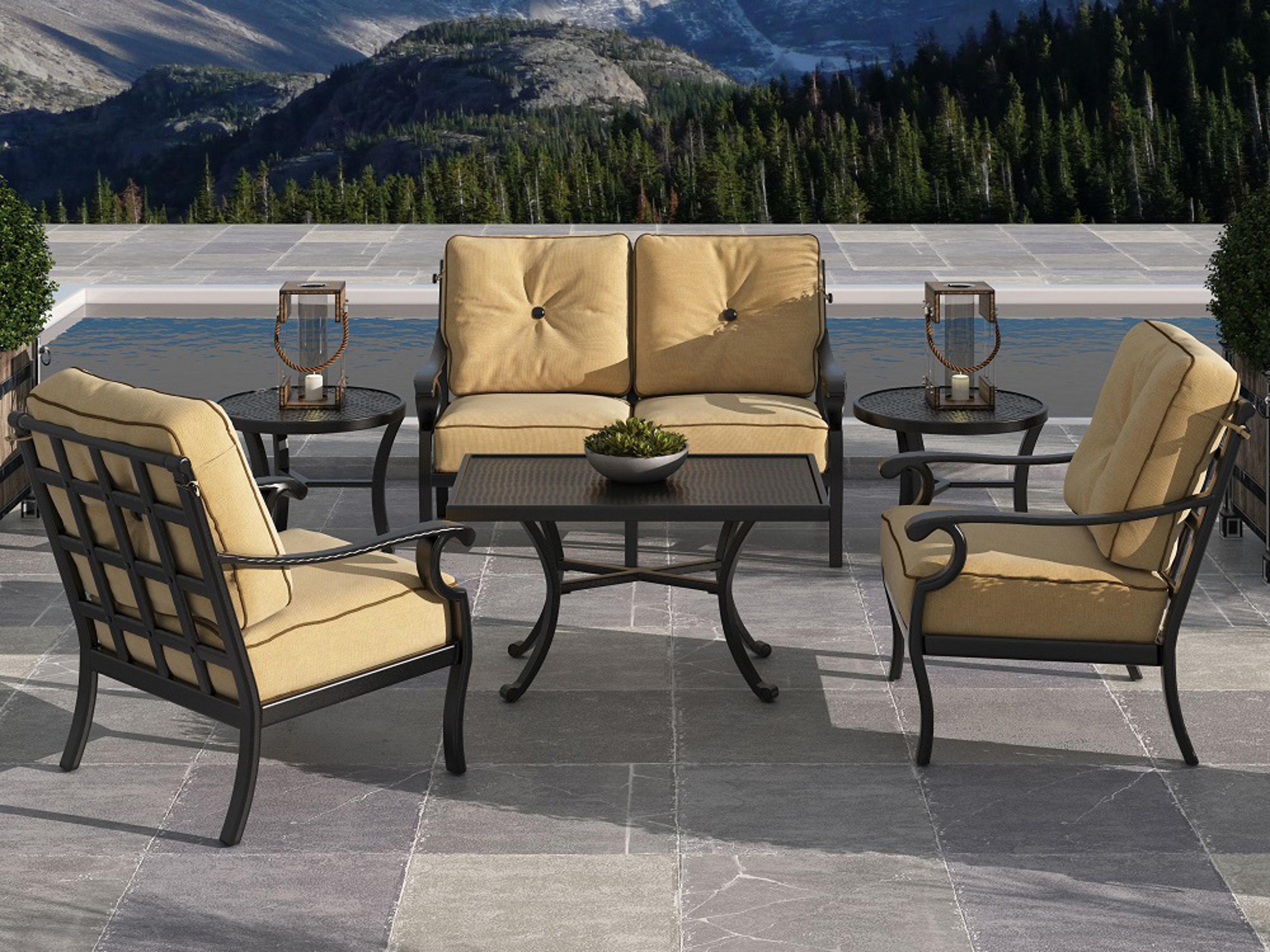 Monterey Deep Seating Cast Aluminum Outdoor Lounge Set