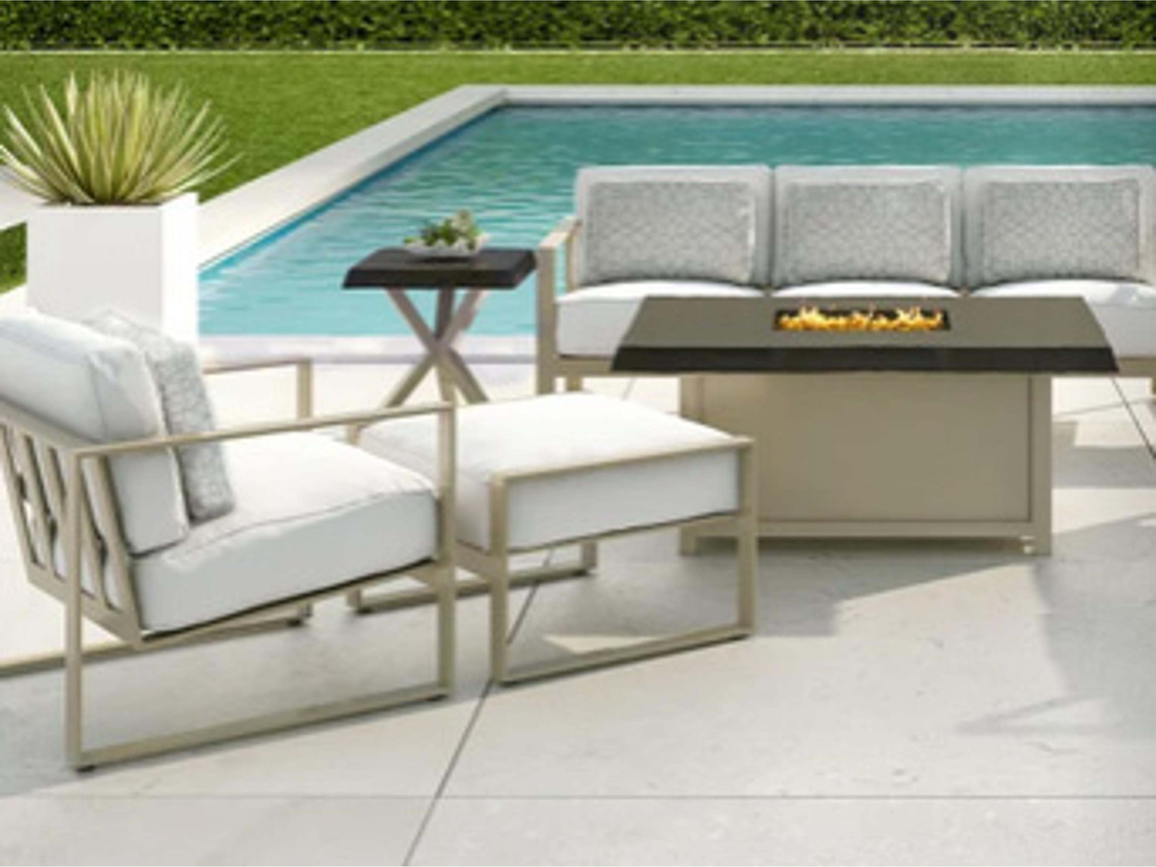 Park Place Deep Seating Cast Aluminum Outdoor Patio Lounge Set