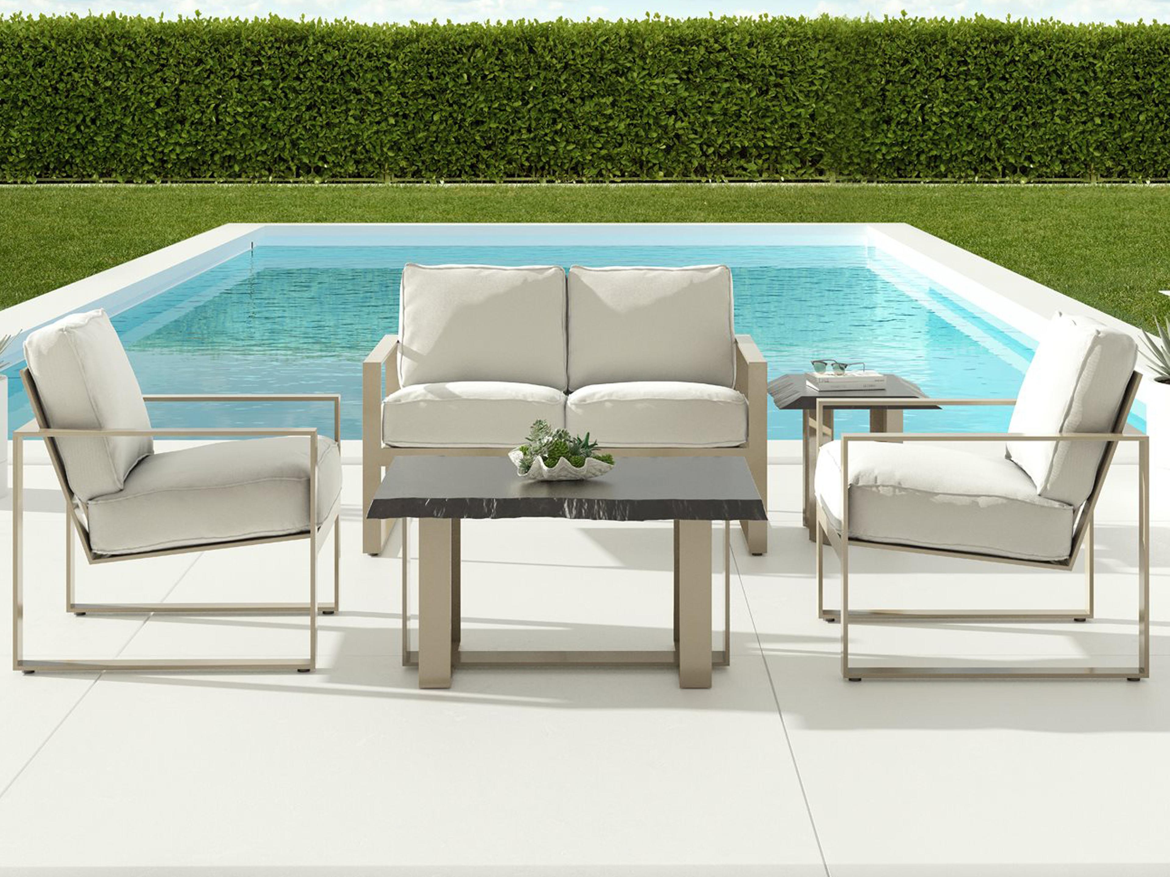 Park Place Deep Seating Cast Aluminum Outdoor Patio Lounge Set
