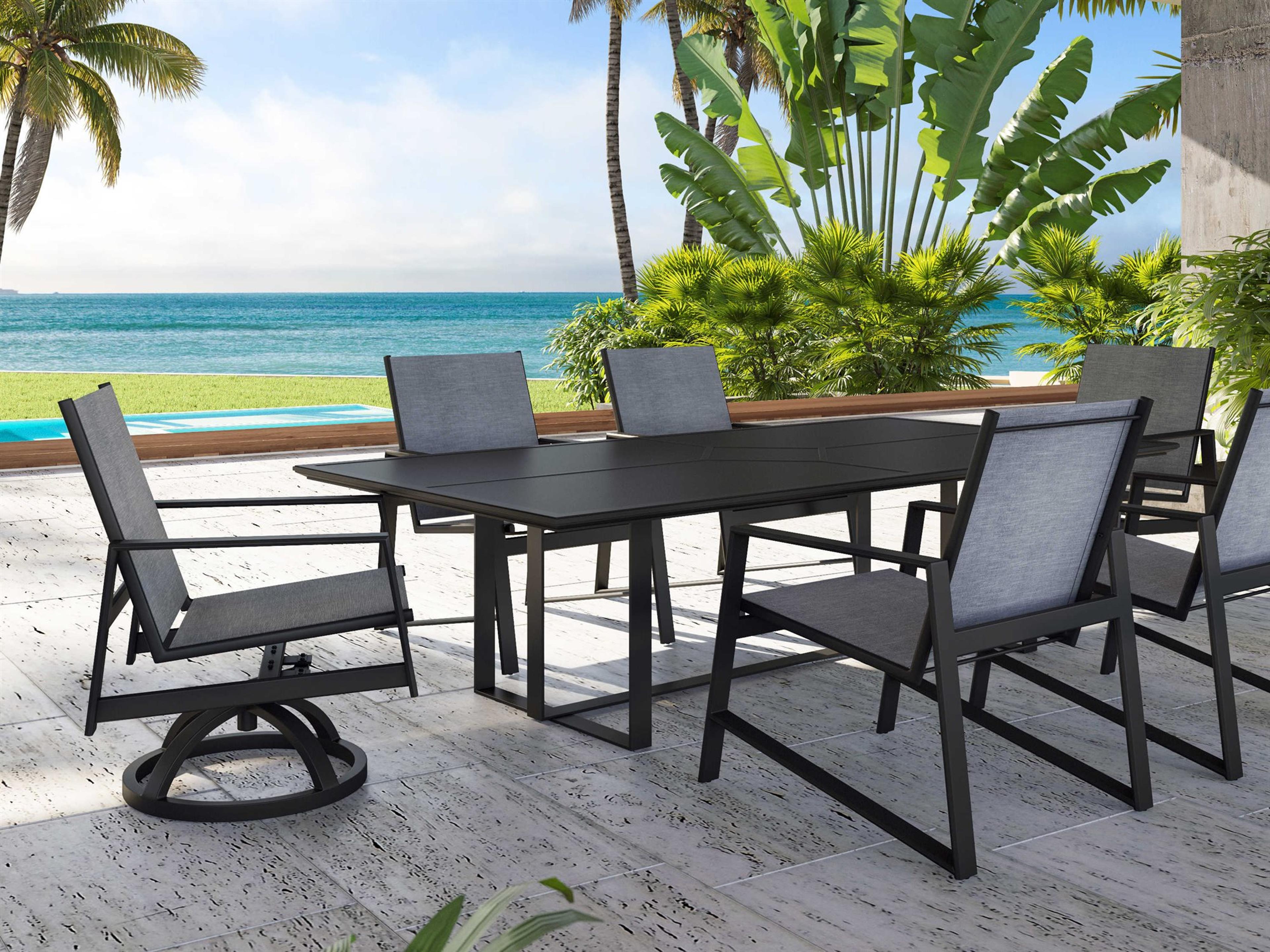 Prism Sling Aluminum Outdoor Patio Dining Set