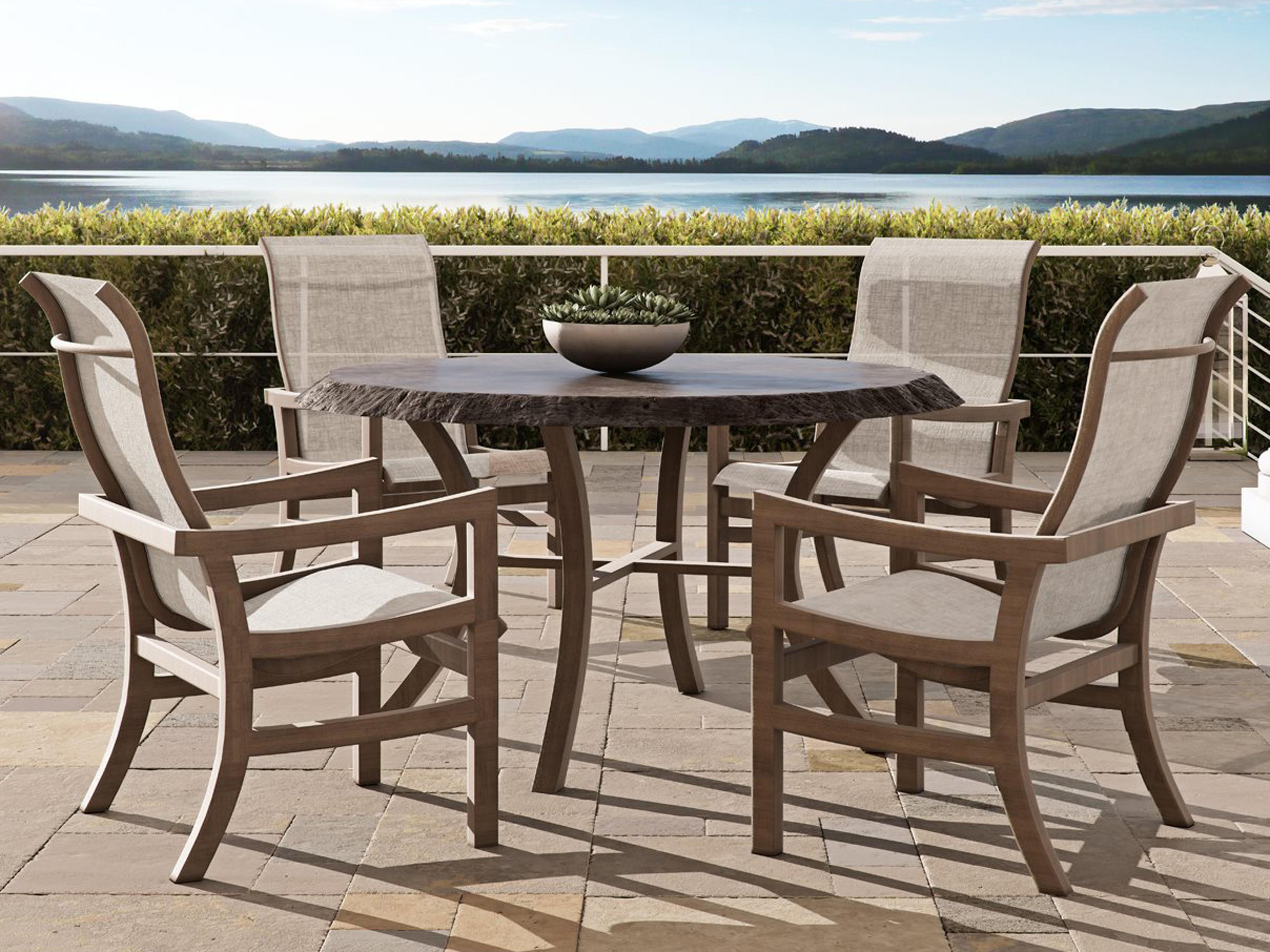 Roma Sling Aluminum Outdoor Patio Dining Set
