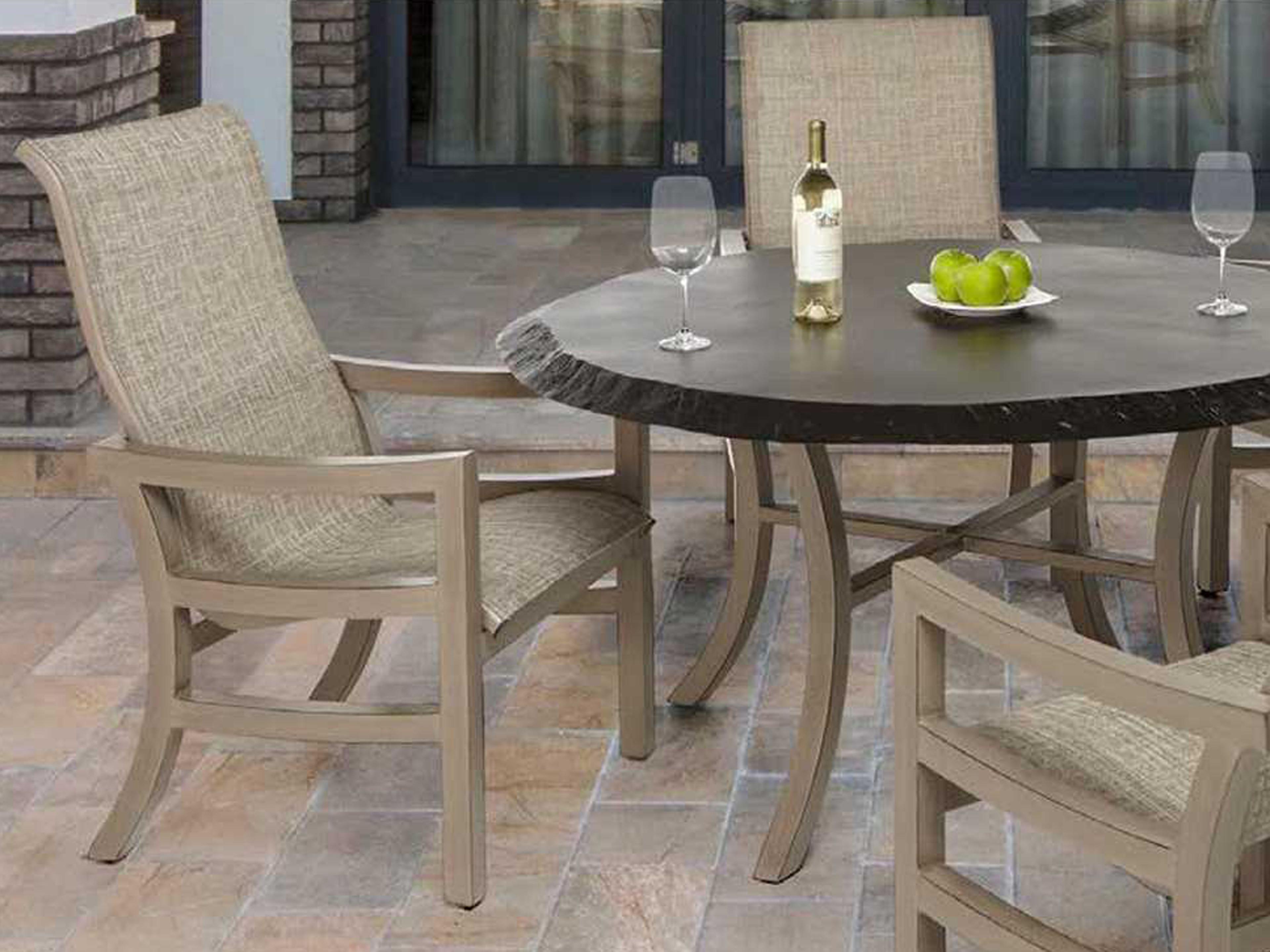 Roma Sling Aluminum Outdoor Dining Set