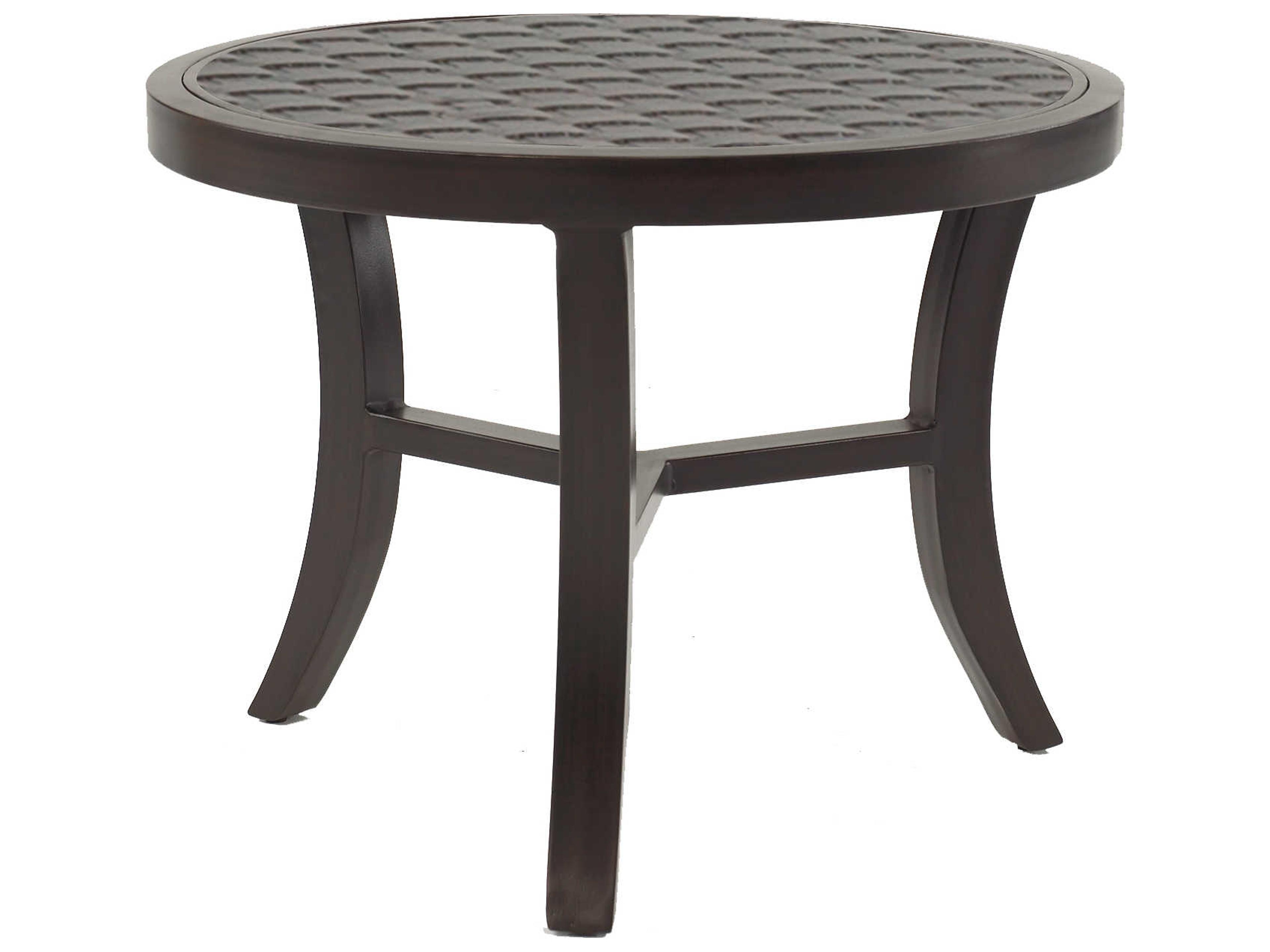 Classical Cast Aluminum - Round Occasional Table