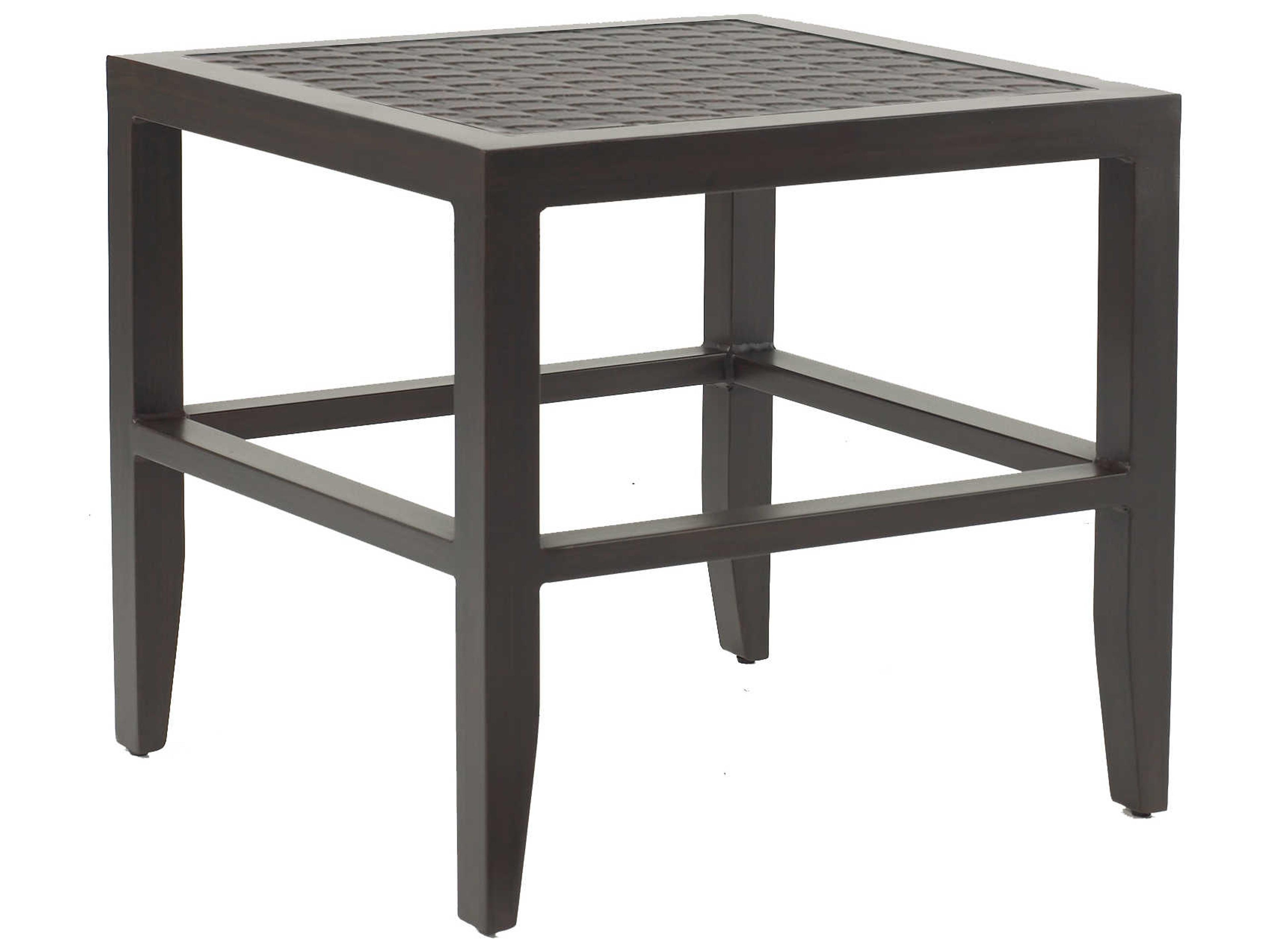 Classical Cast Aluminum Square Patio Side Table
