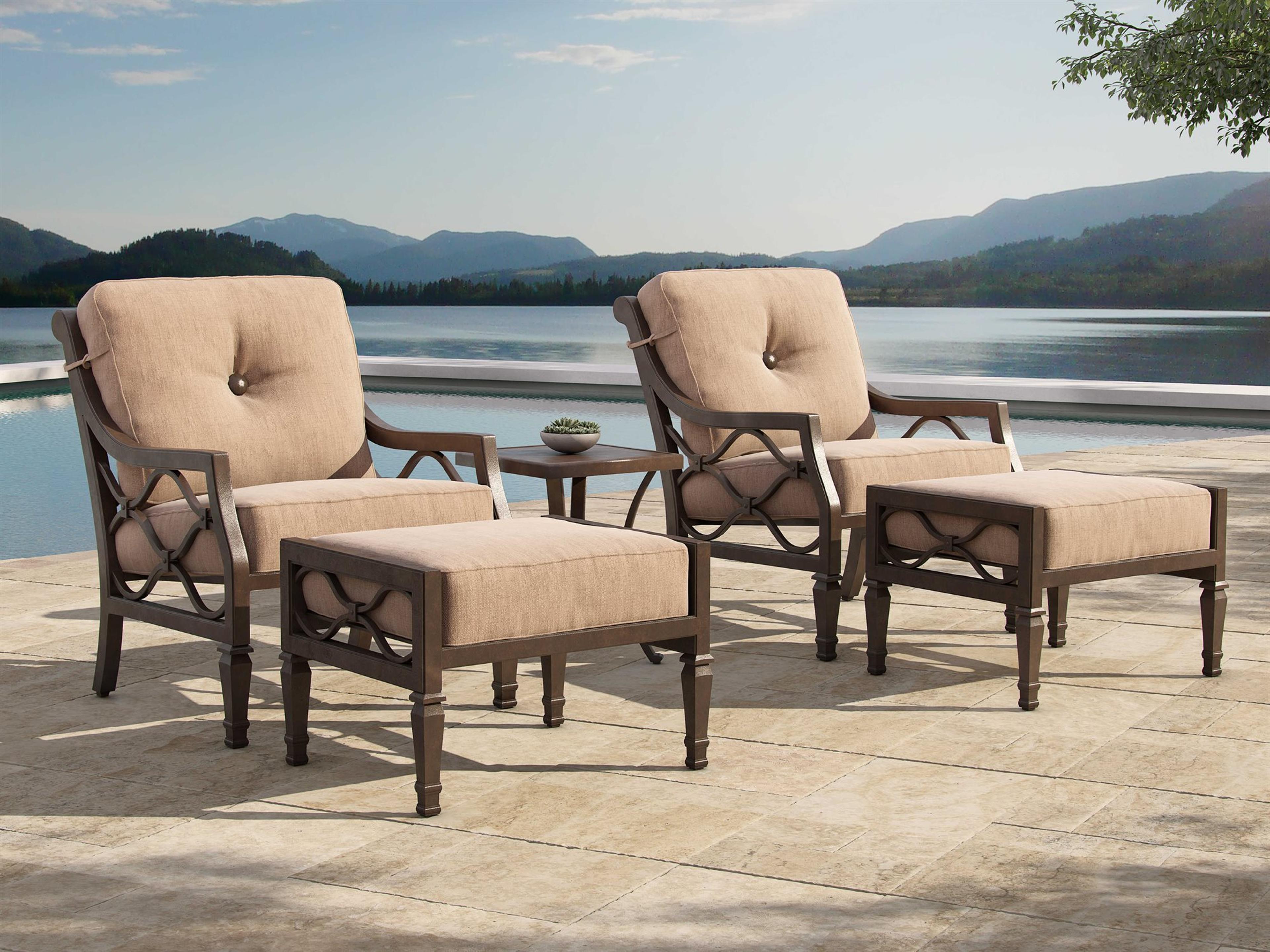 Villa Bianca Deep Seating Cast Aluminum Outdoor Lounge Set