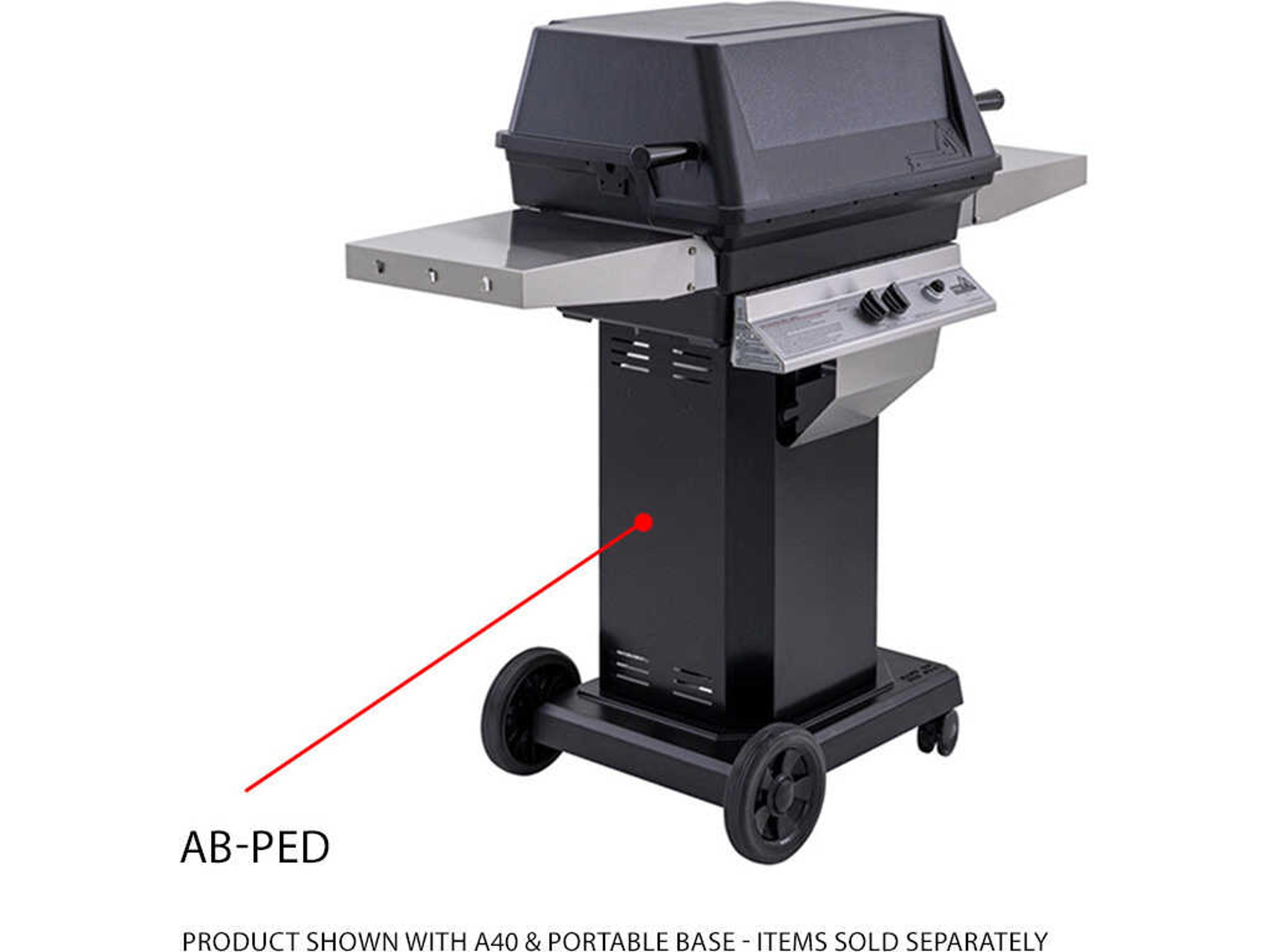 PGS A Series Black Powder Coated Pedestal