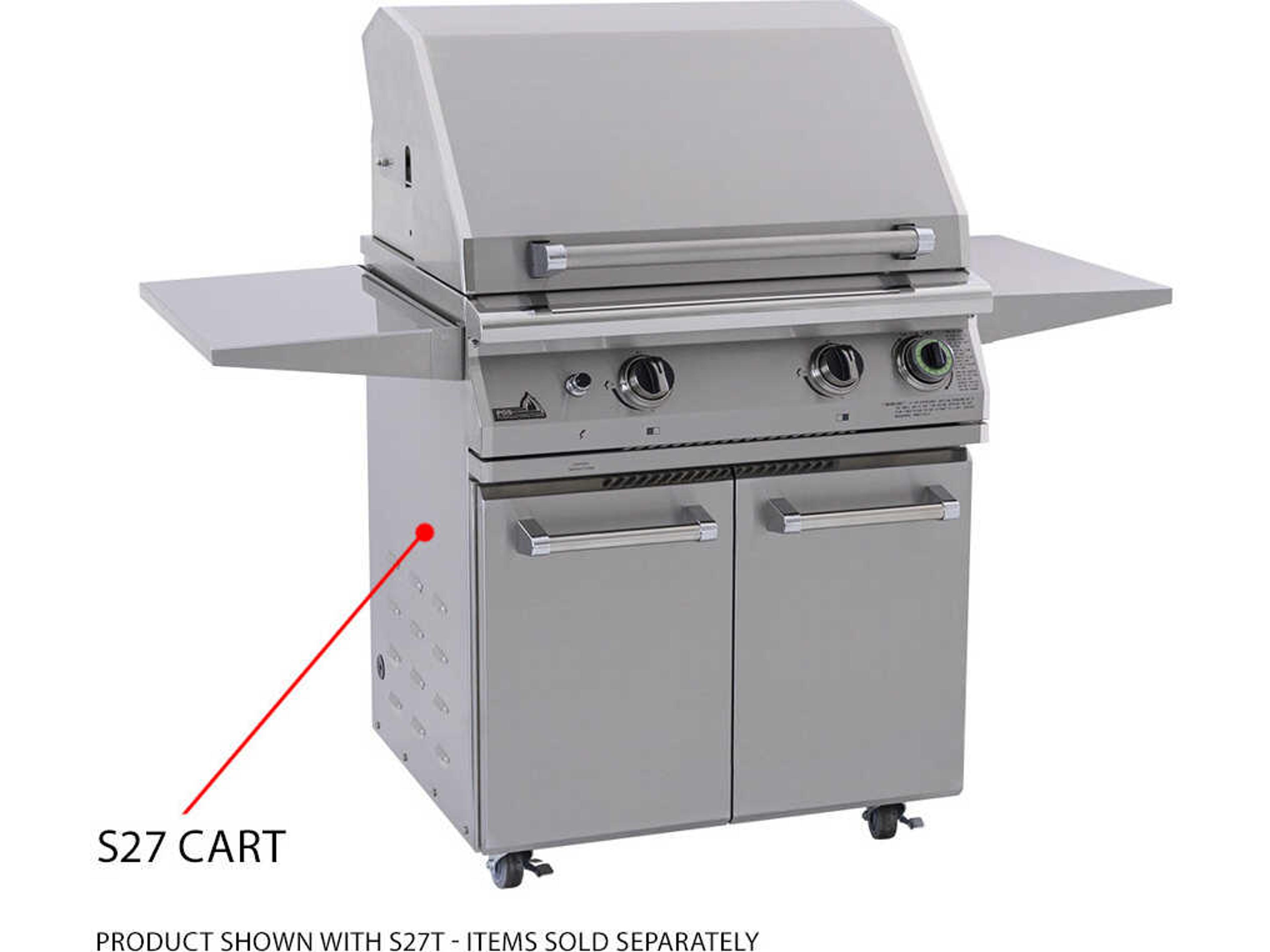 PGS Grills Legacy Stainless Steel Portable Cart for Newport Series Grills