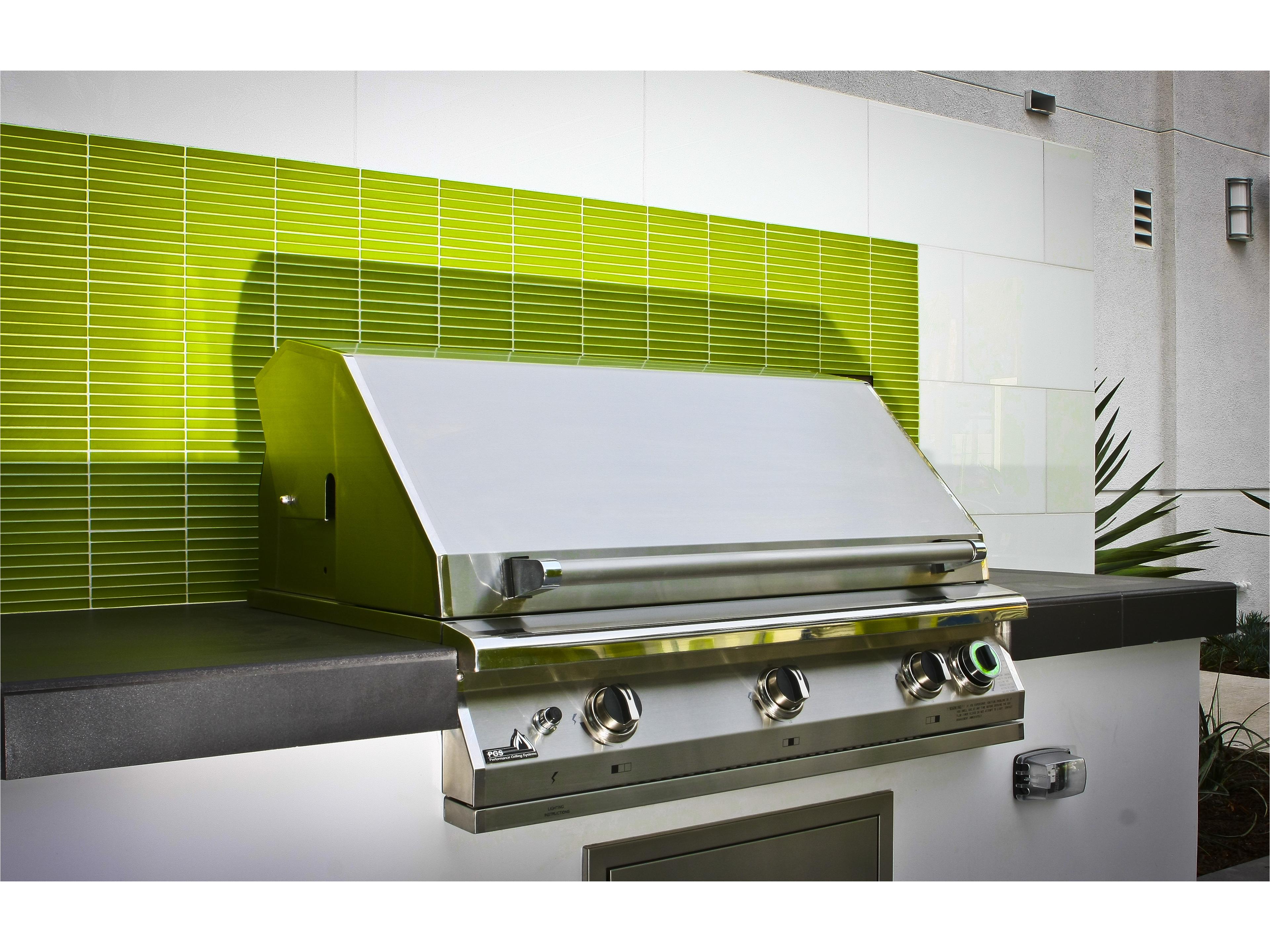 PGS Pacifica Commercial 39 Inch Built-In Natural Gas Grill With Timer