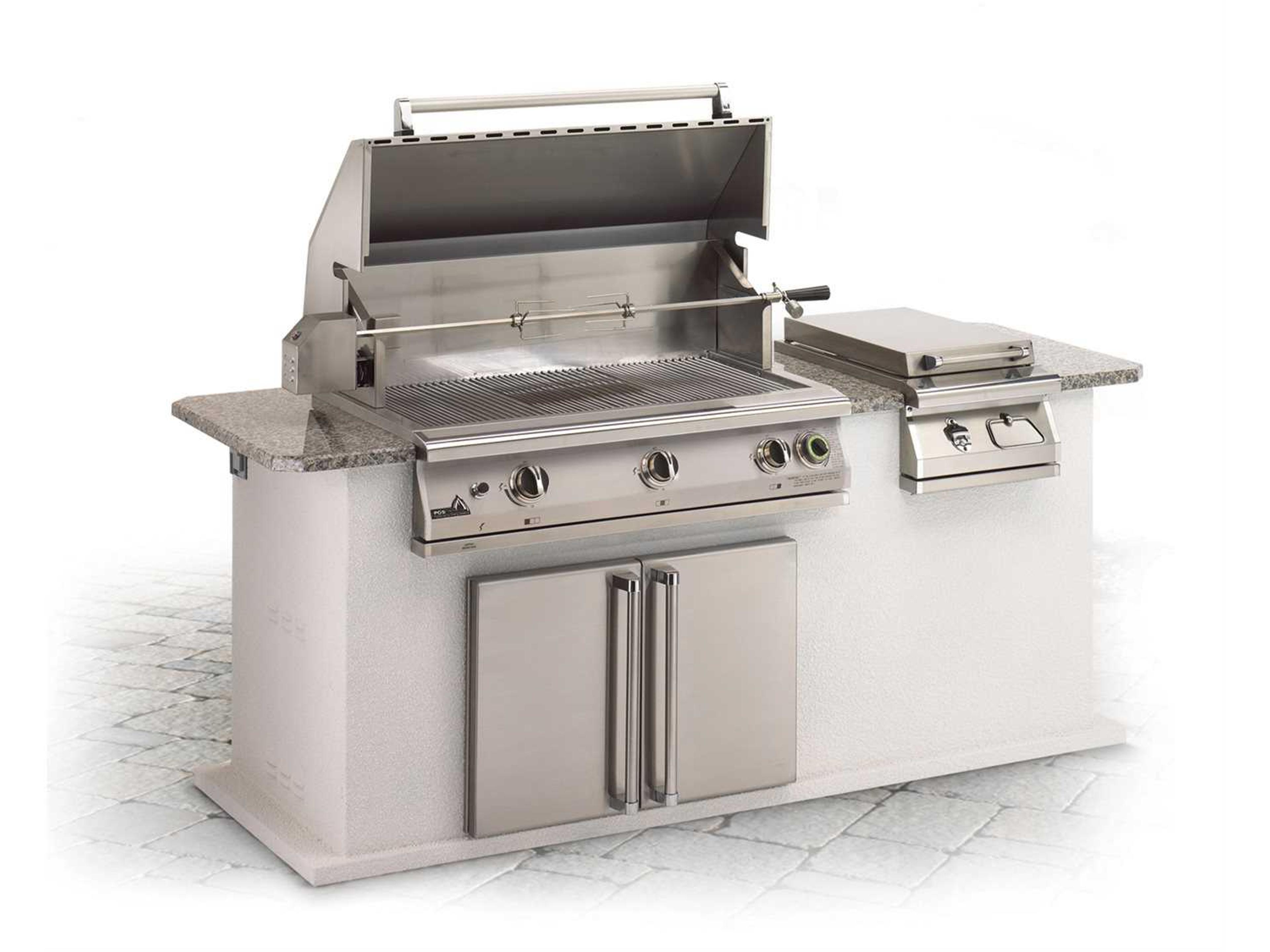 PGS Pacifica Commercial 39 Inch Built-In Natural Gas Grill With Timer