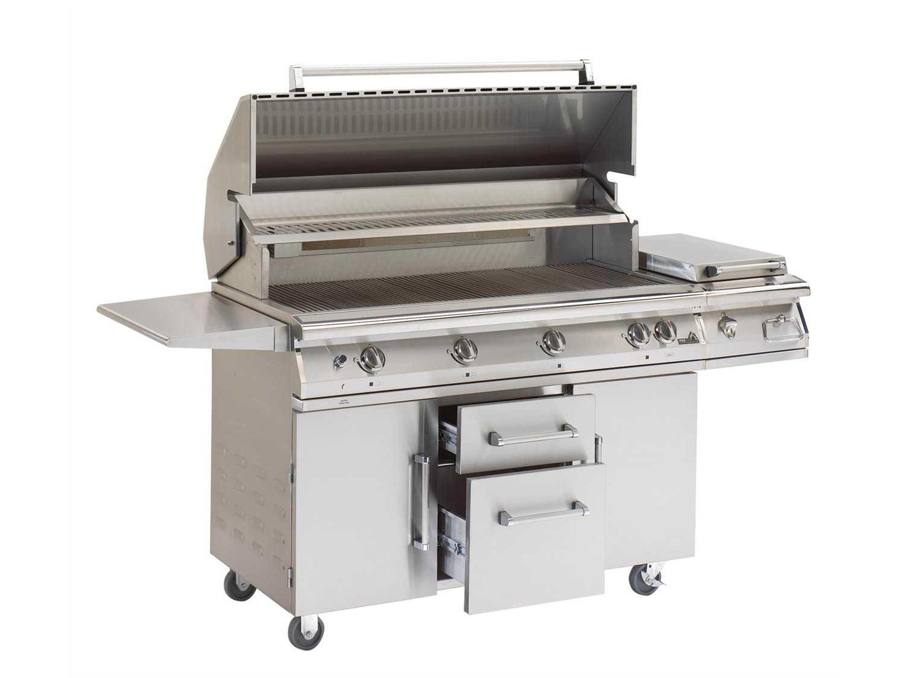 PGS Grills Legacy Big Sur Gourmet 51'' Propane BBQ Grill with Rear Burner and Rotisserie