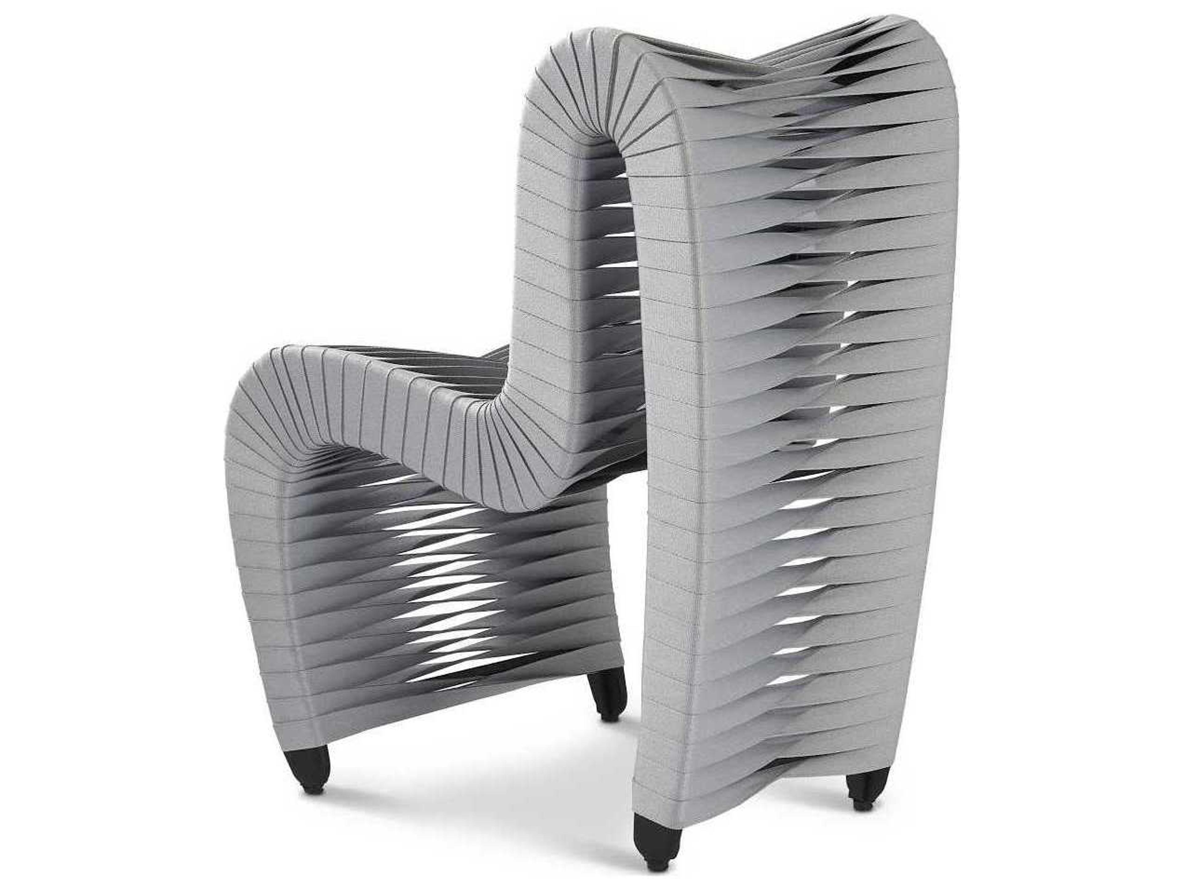 Phillips Collection Gray Upholstered Side Dining Chair