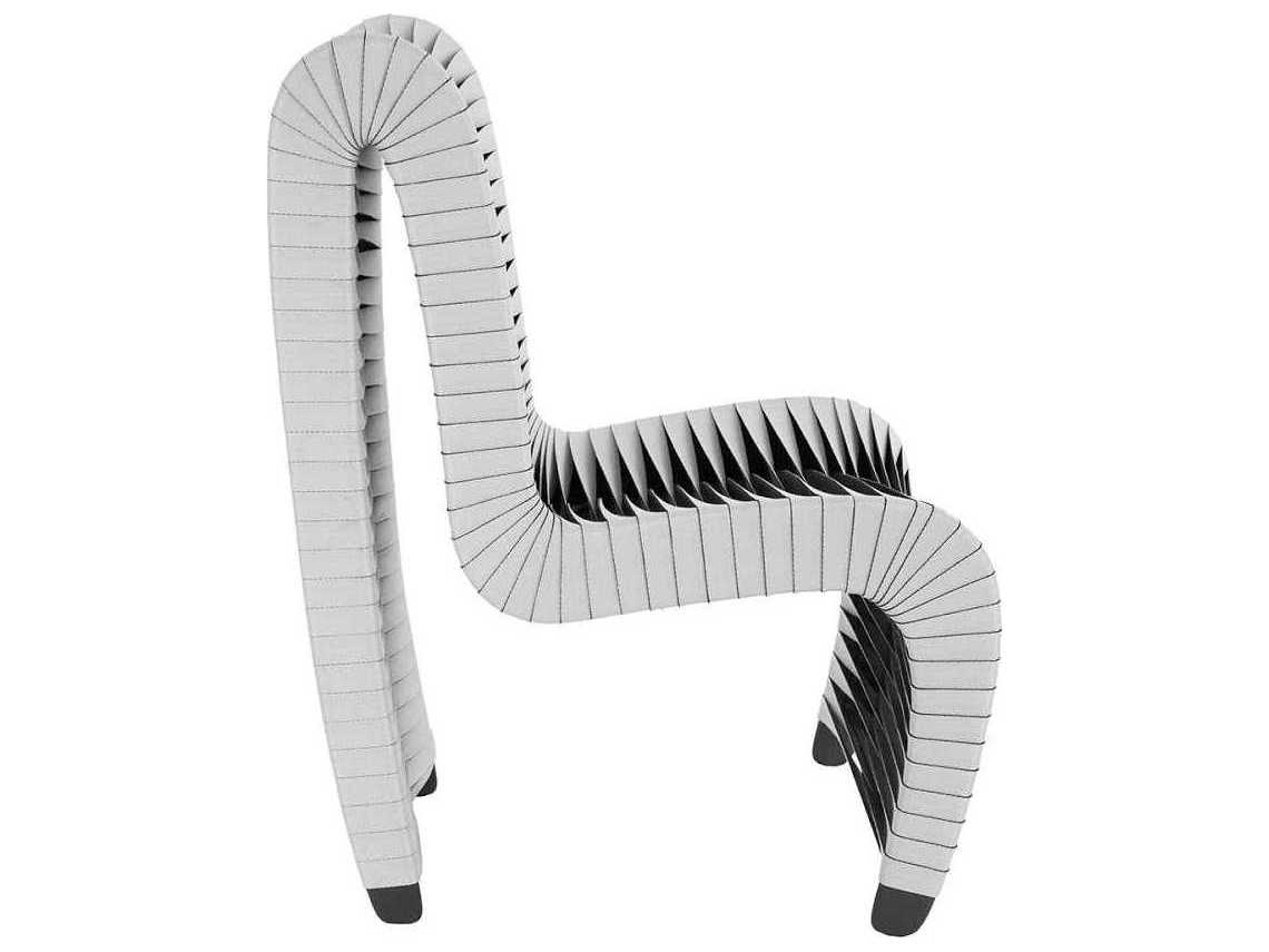 Phillips Collection Seat Belt Black Upholstered Side Dining Chair