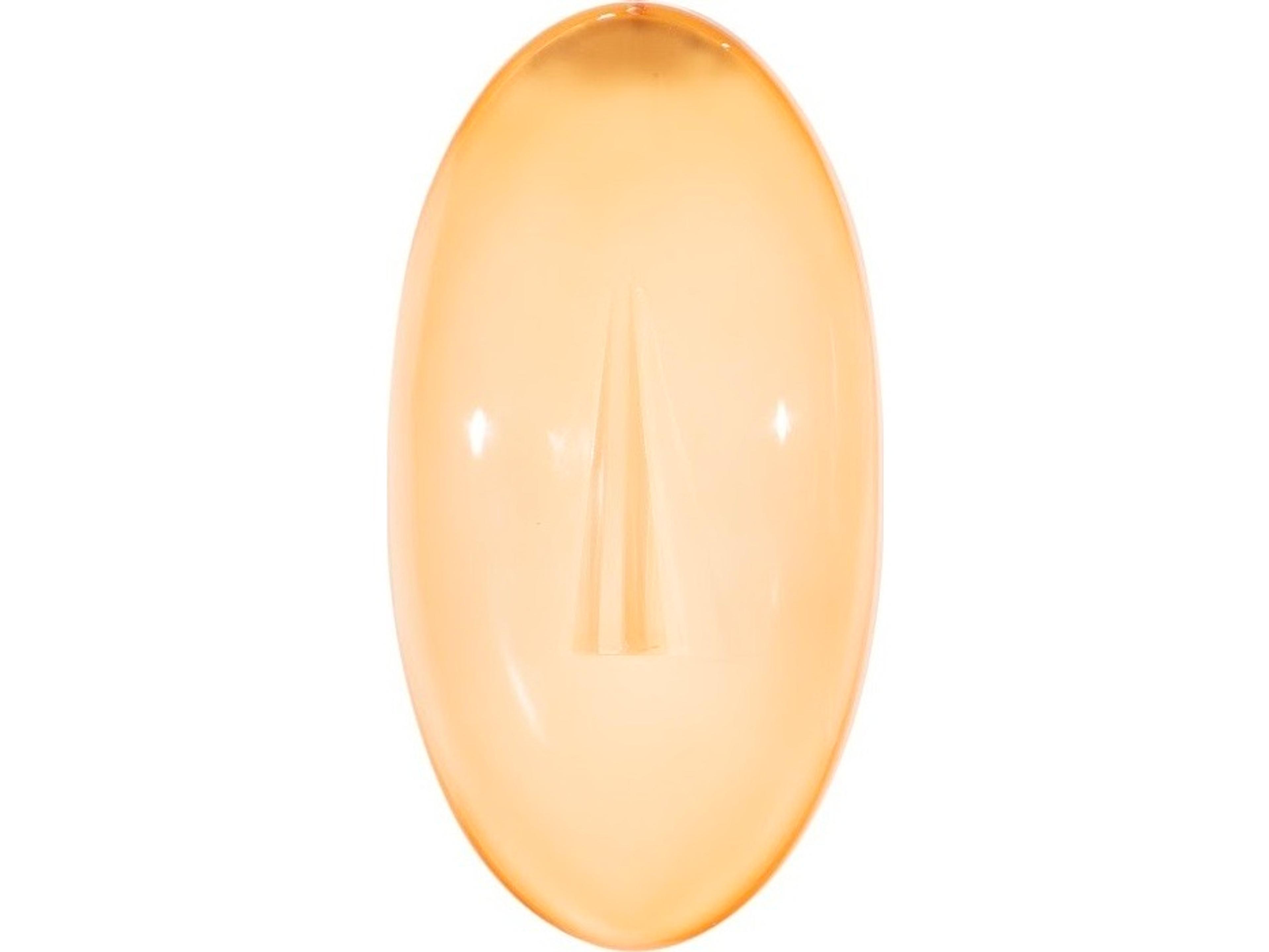 Cycladic Yellow Oval Glass Wall Art