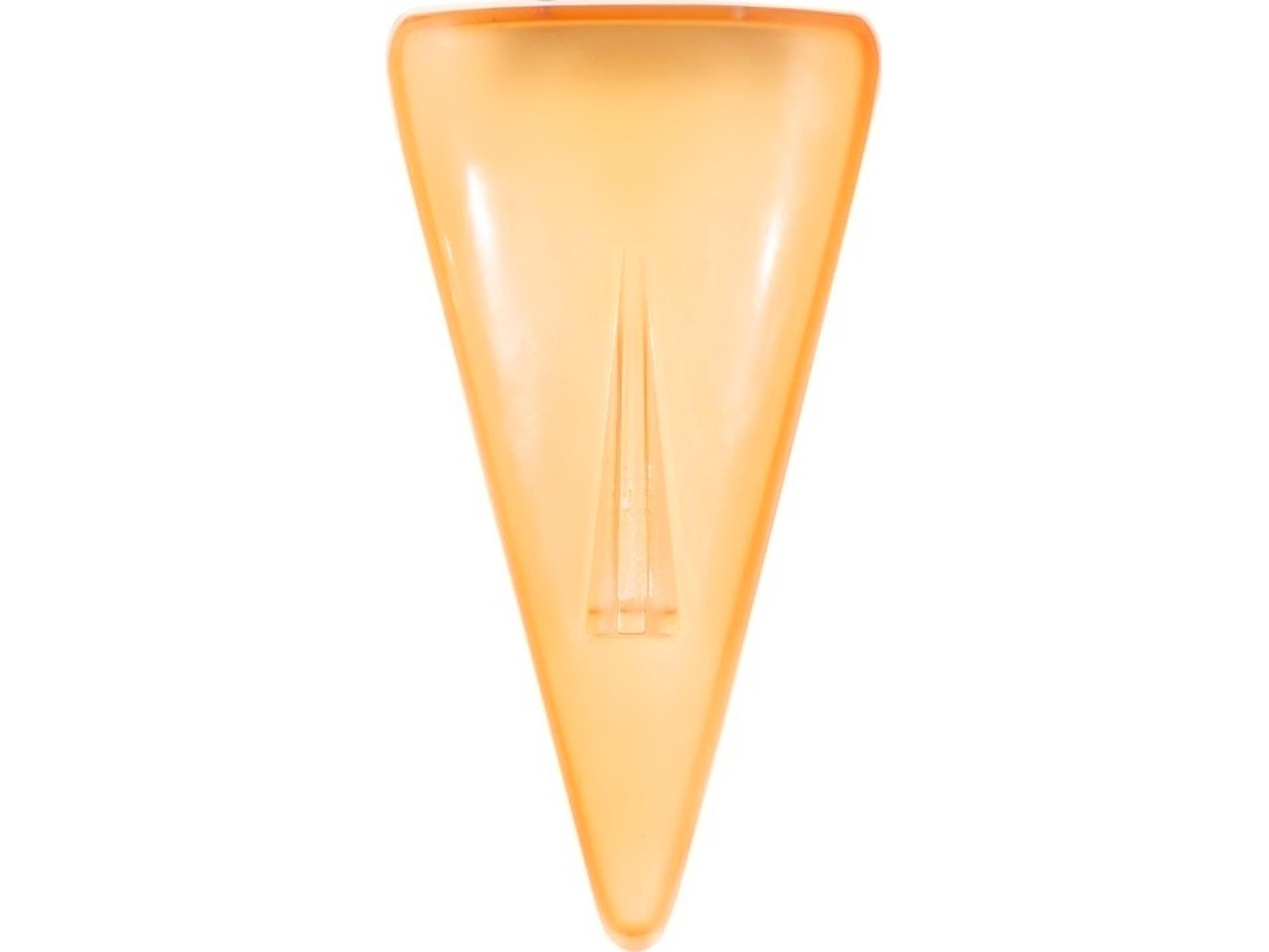 Cycladic Yellow Triangle Glass Wall Art